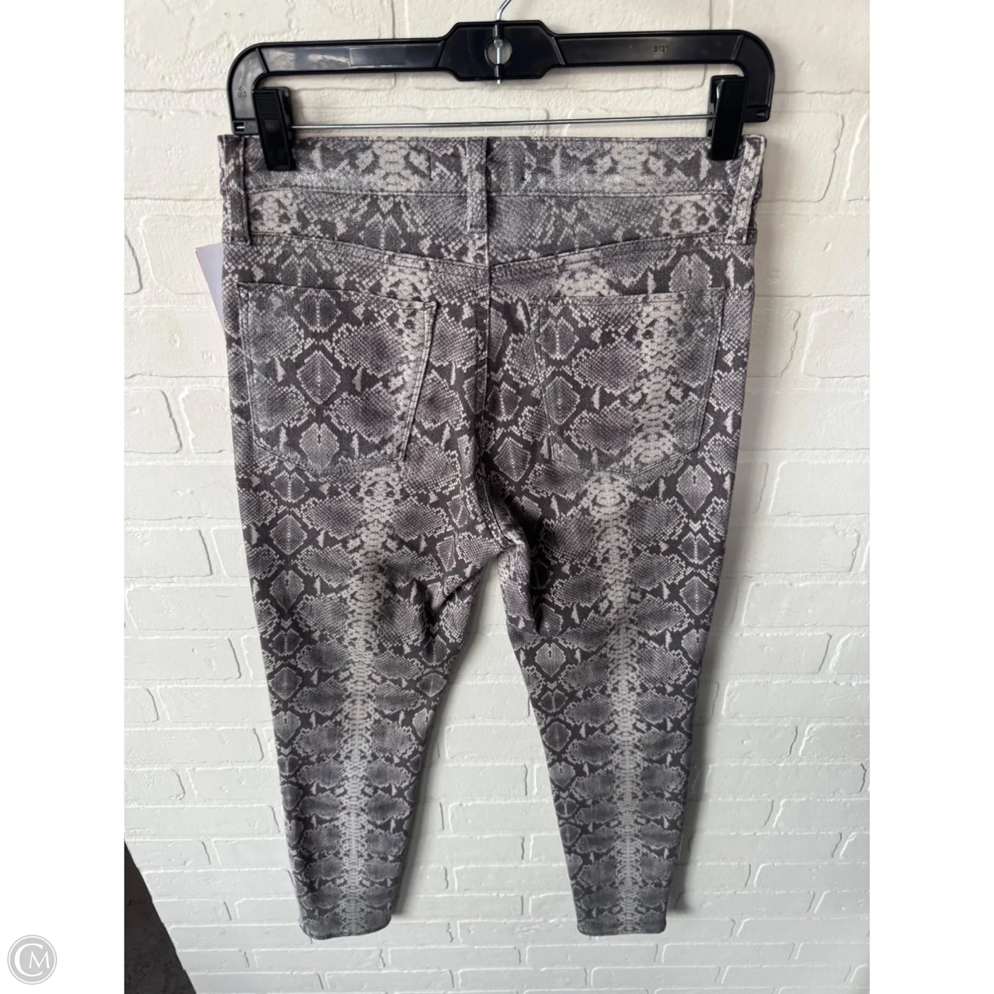 Jeans Skinny By Hudson In Snakeskin Print, Size: 8