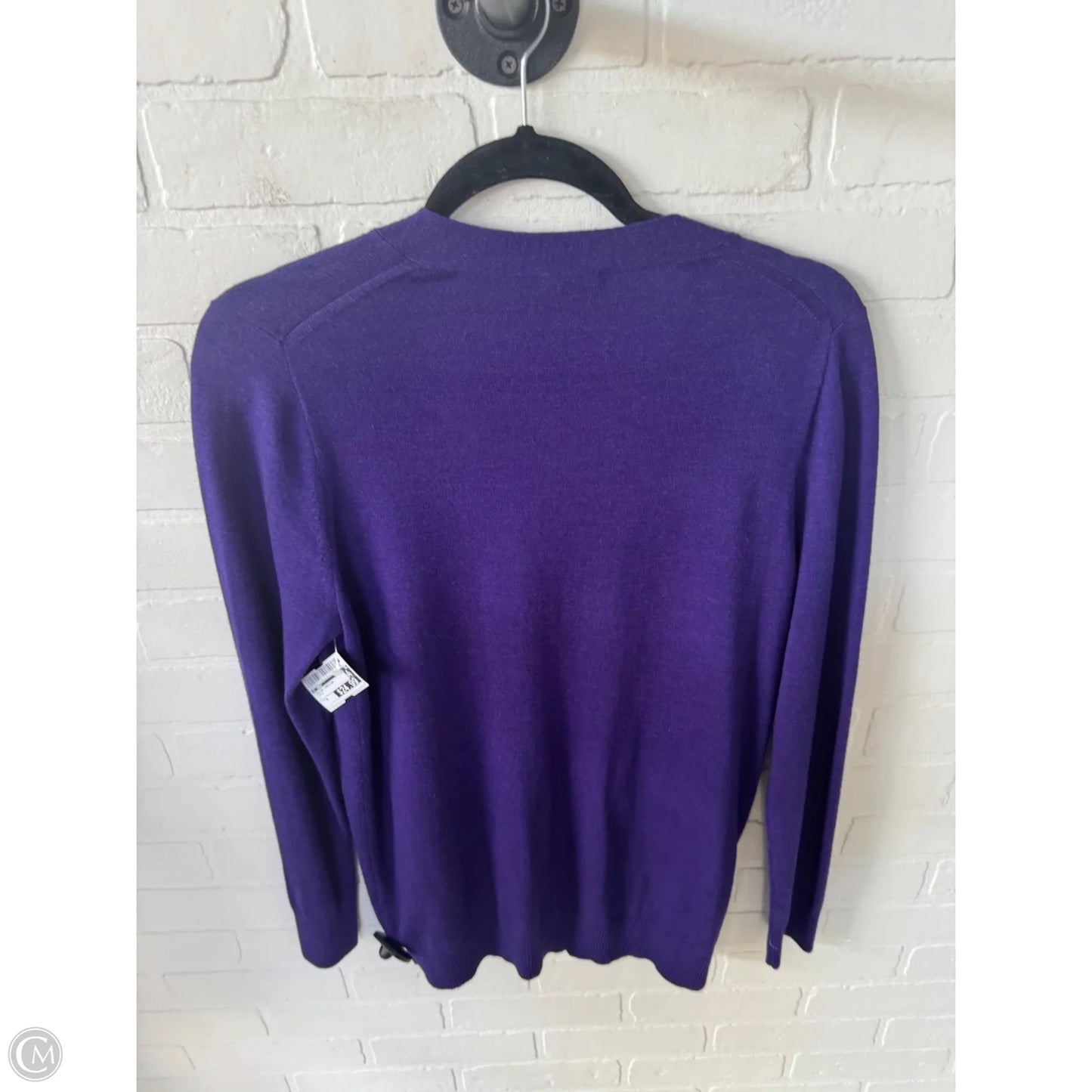 Sweater Cardigan By J. Crew In Purple, Size: M