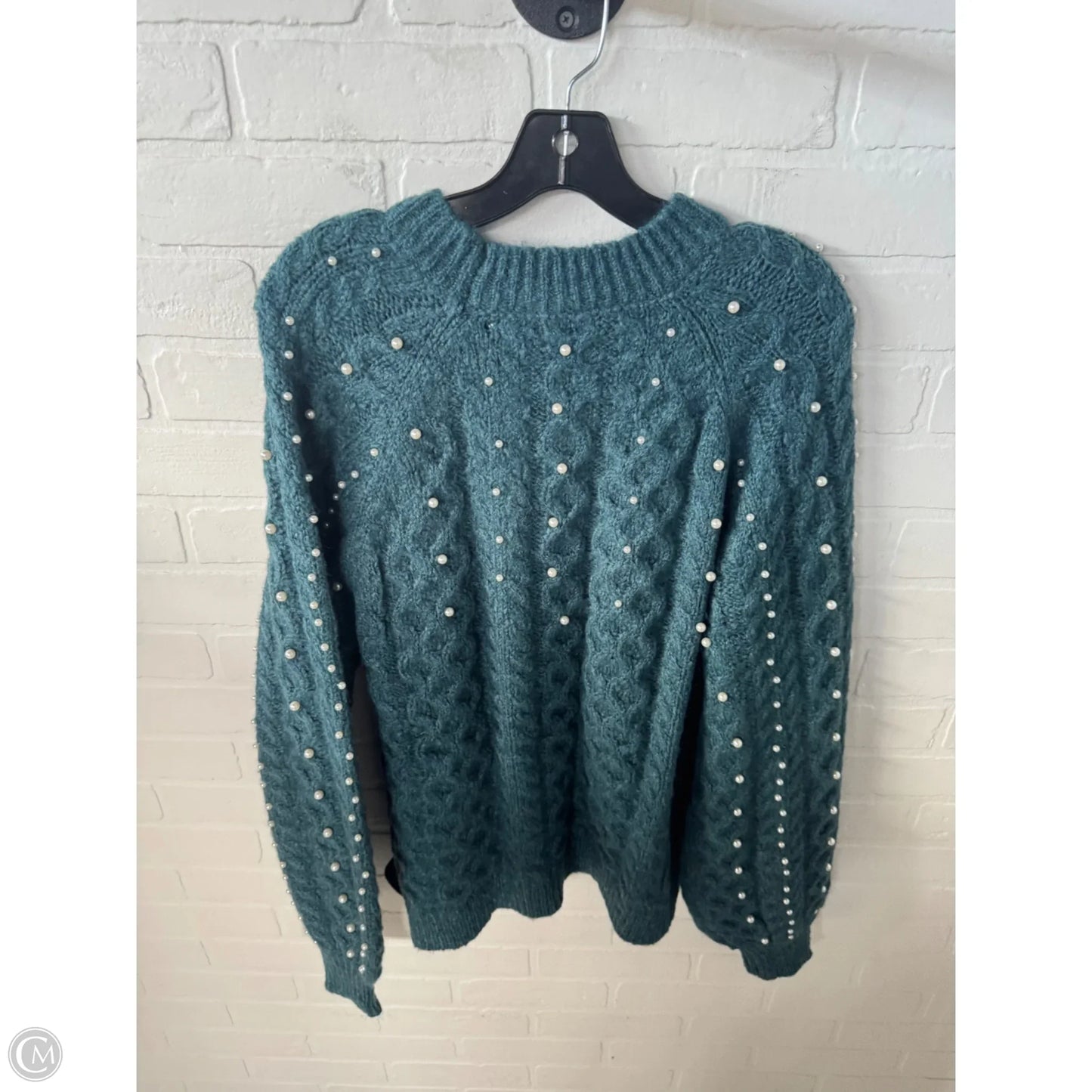 Sweater By Clothes Mentor In Teal, Size: M