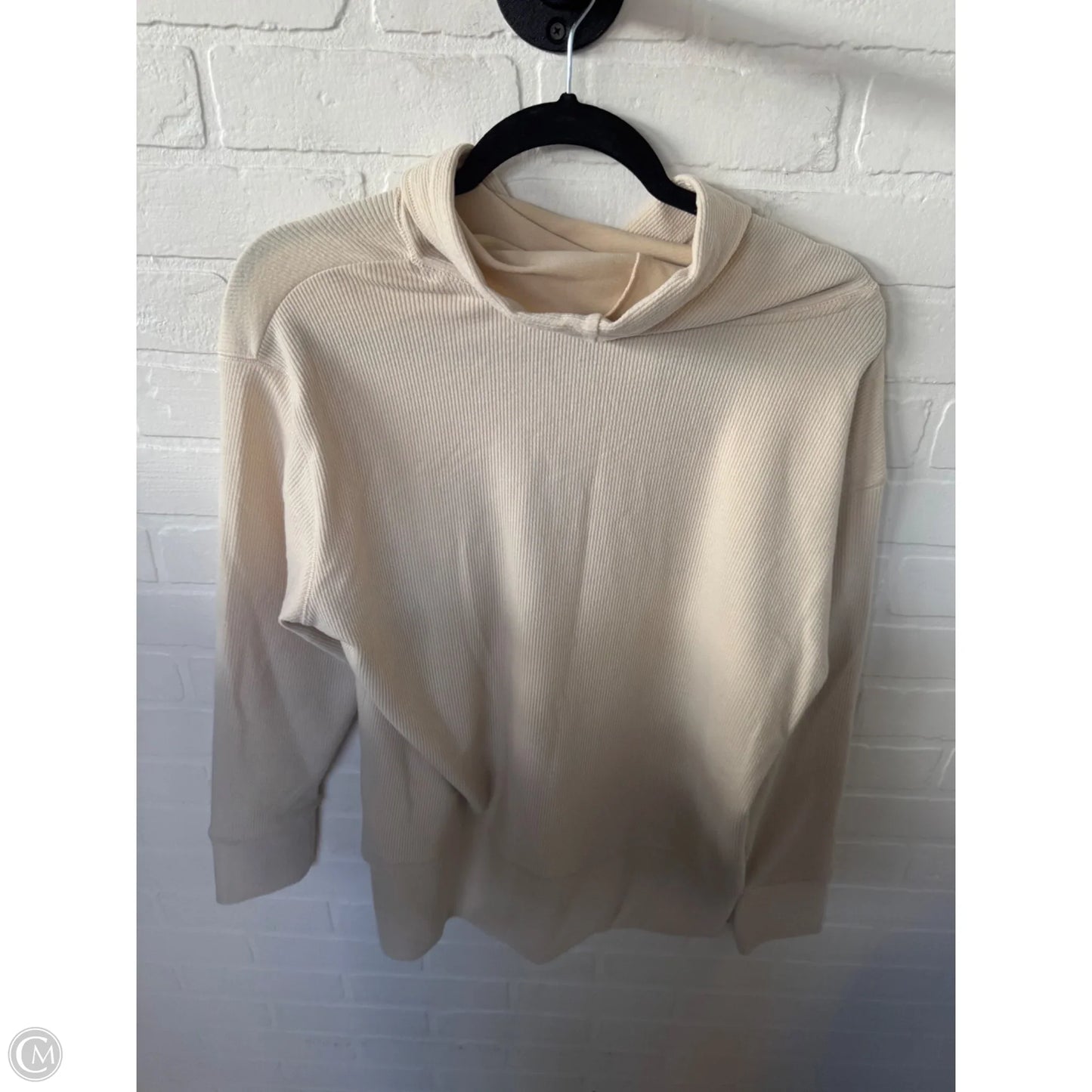 Top Long Sleeve By Zero Xposure In Cream, Size: L