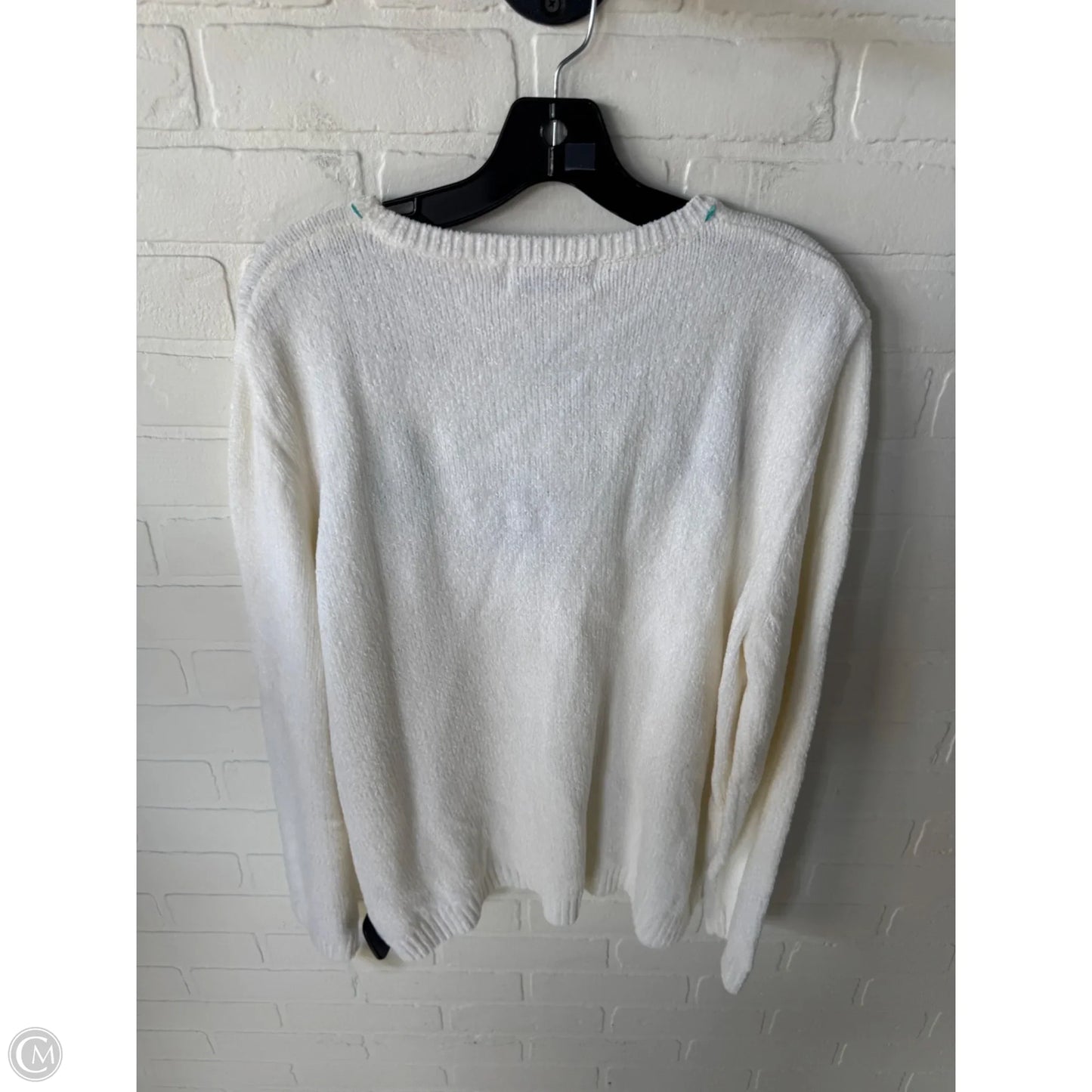 Sweater By Alfred Dunner In Blue & White, Size: Xl