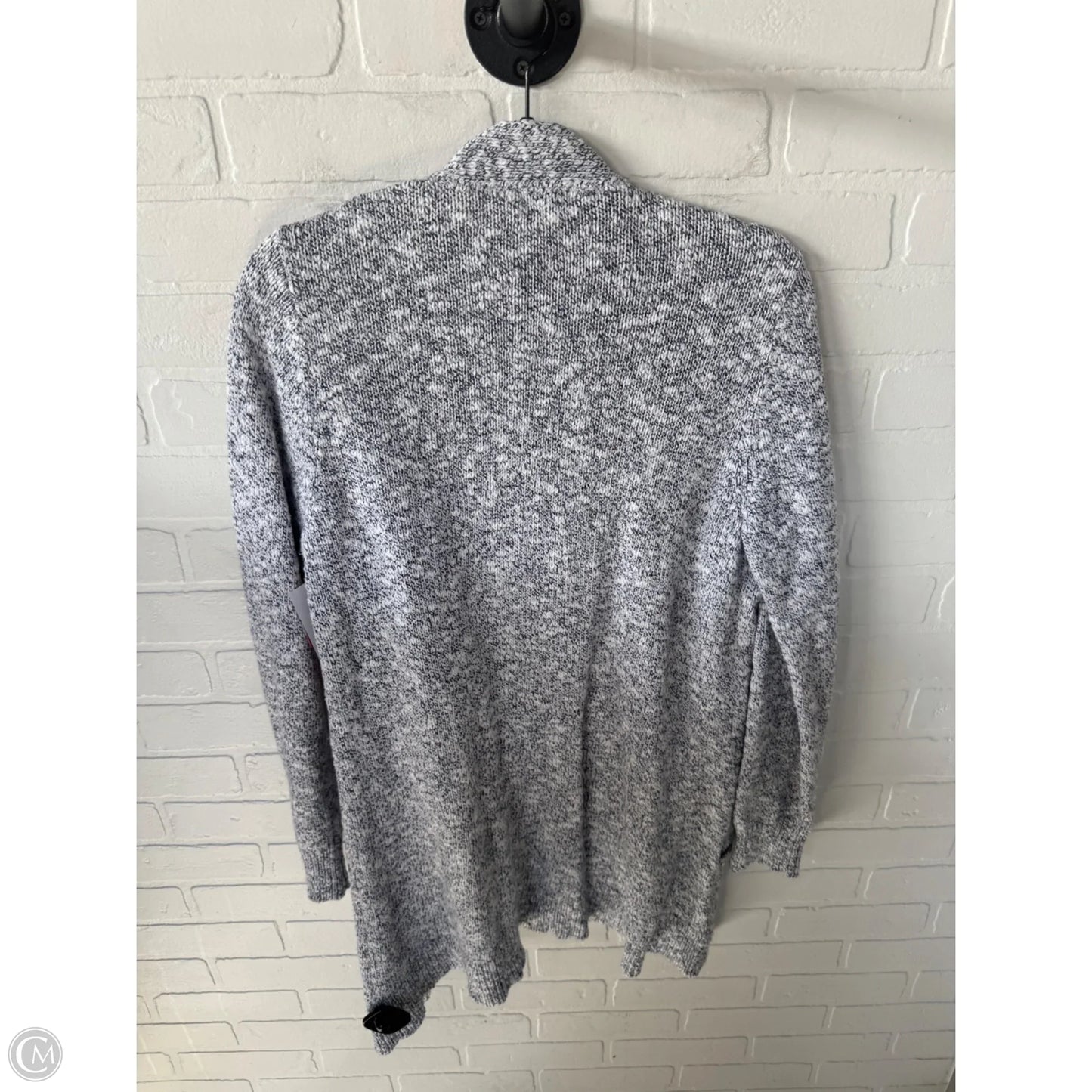 Sweater Cardigan By L.l. Bean In Blue & White, Size: S