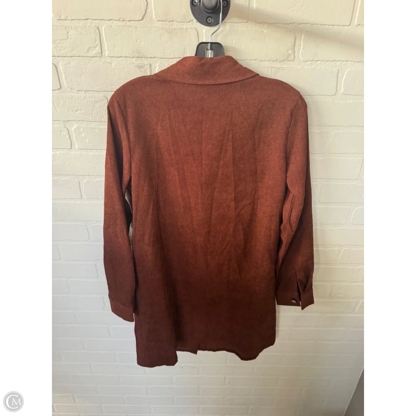 Jacket Shirt By Shein In Brown, Size: S