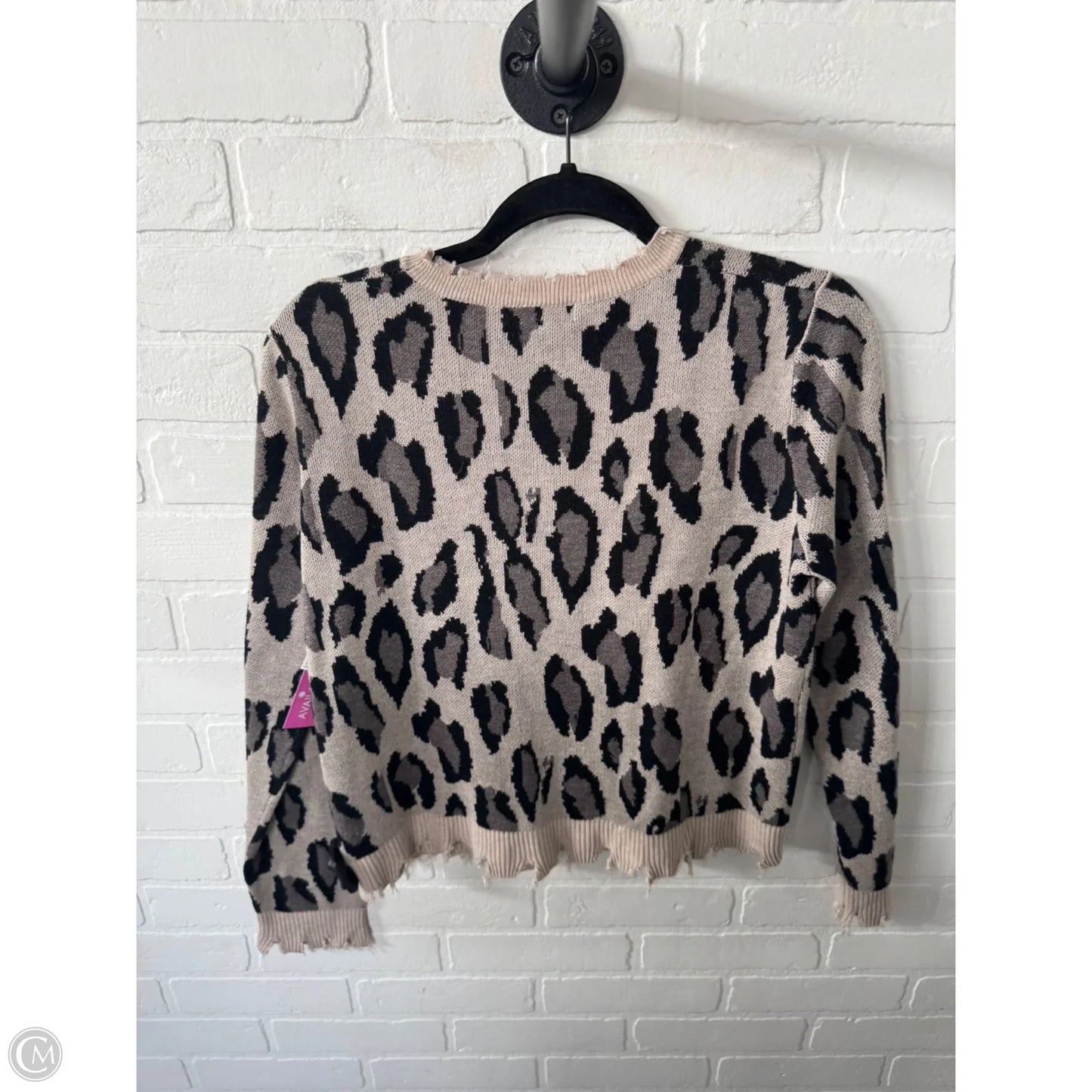 Sweater By Fate In Black & Tan, Size: M