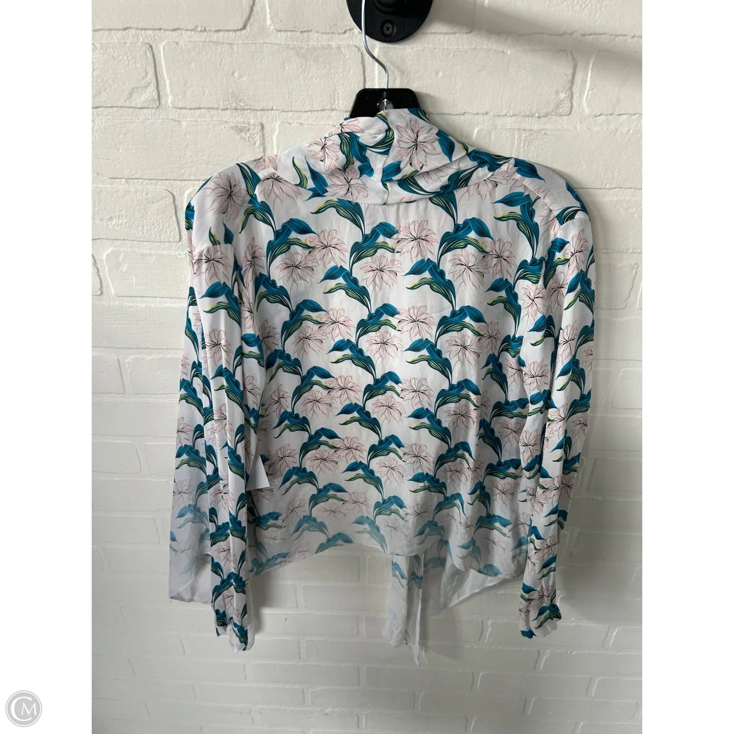 Cardigan By Magaschoni In Blue & Pink, Size: S