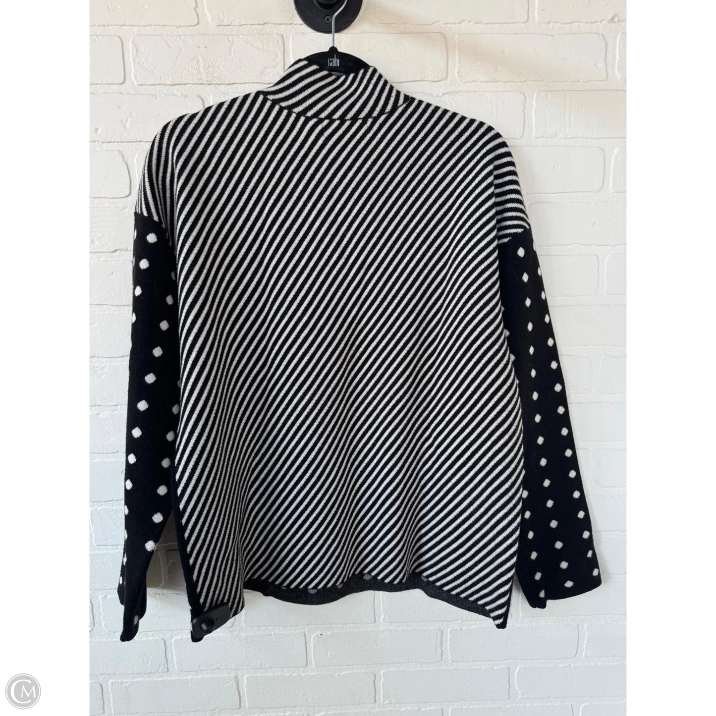 Sweater By Anthropologie In Black & White, Size: L
