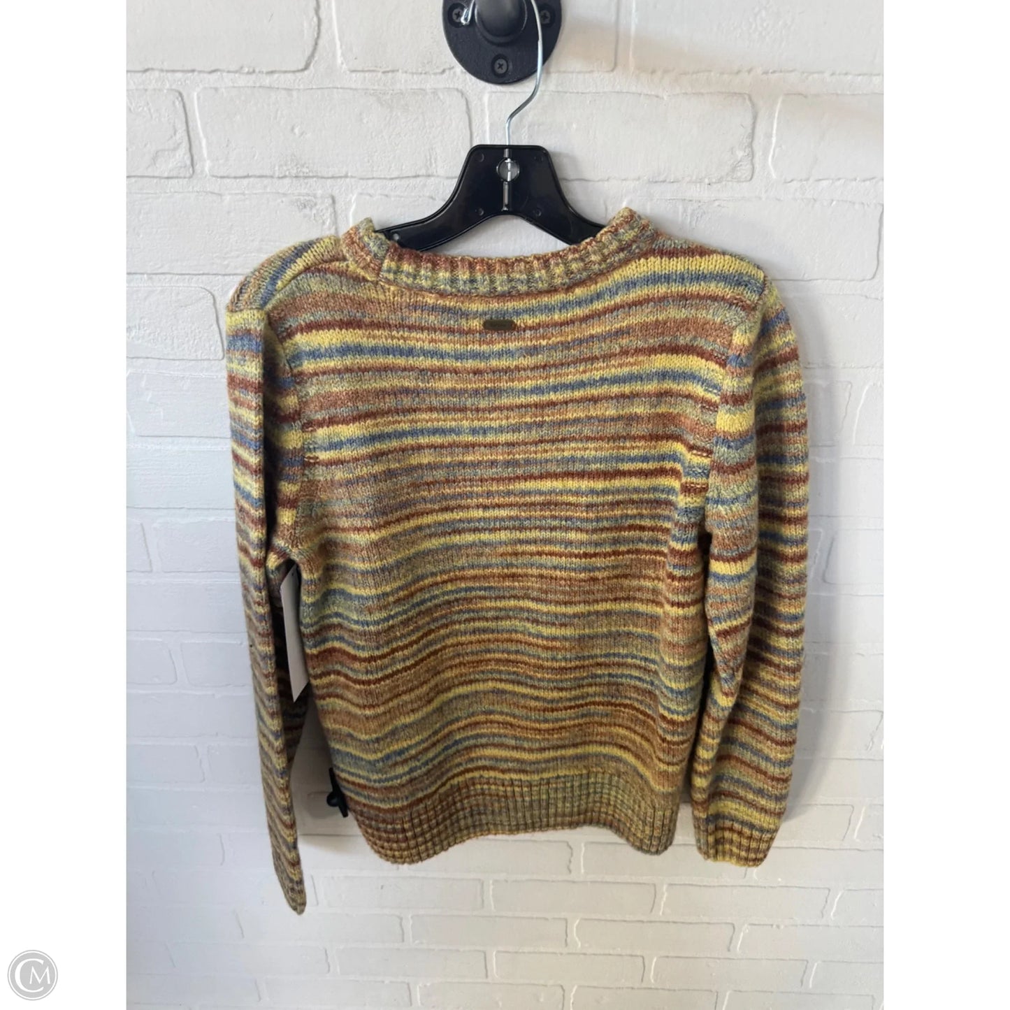 Sweater By Barbour In Brown & Yellow, Size: S