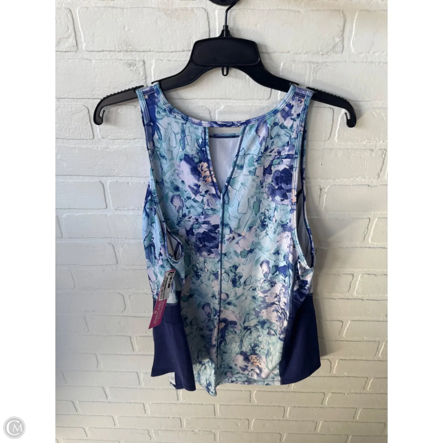 Athletic Tank Top By Tek Gear In Blue & White, Size: Xl