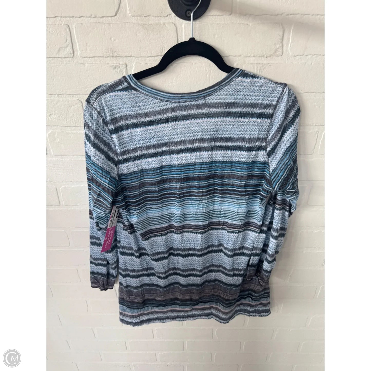 Top Long Sleeve By David Cline In Blue & Orange, Size: Xl