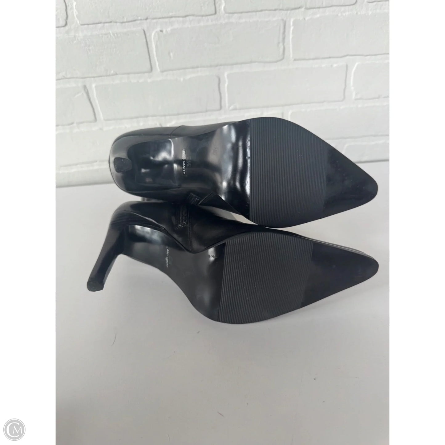 Boots Mid-calf Heels By Amanda Smith In Black, Size: 8.5