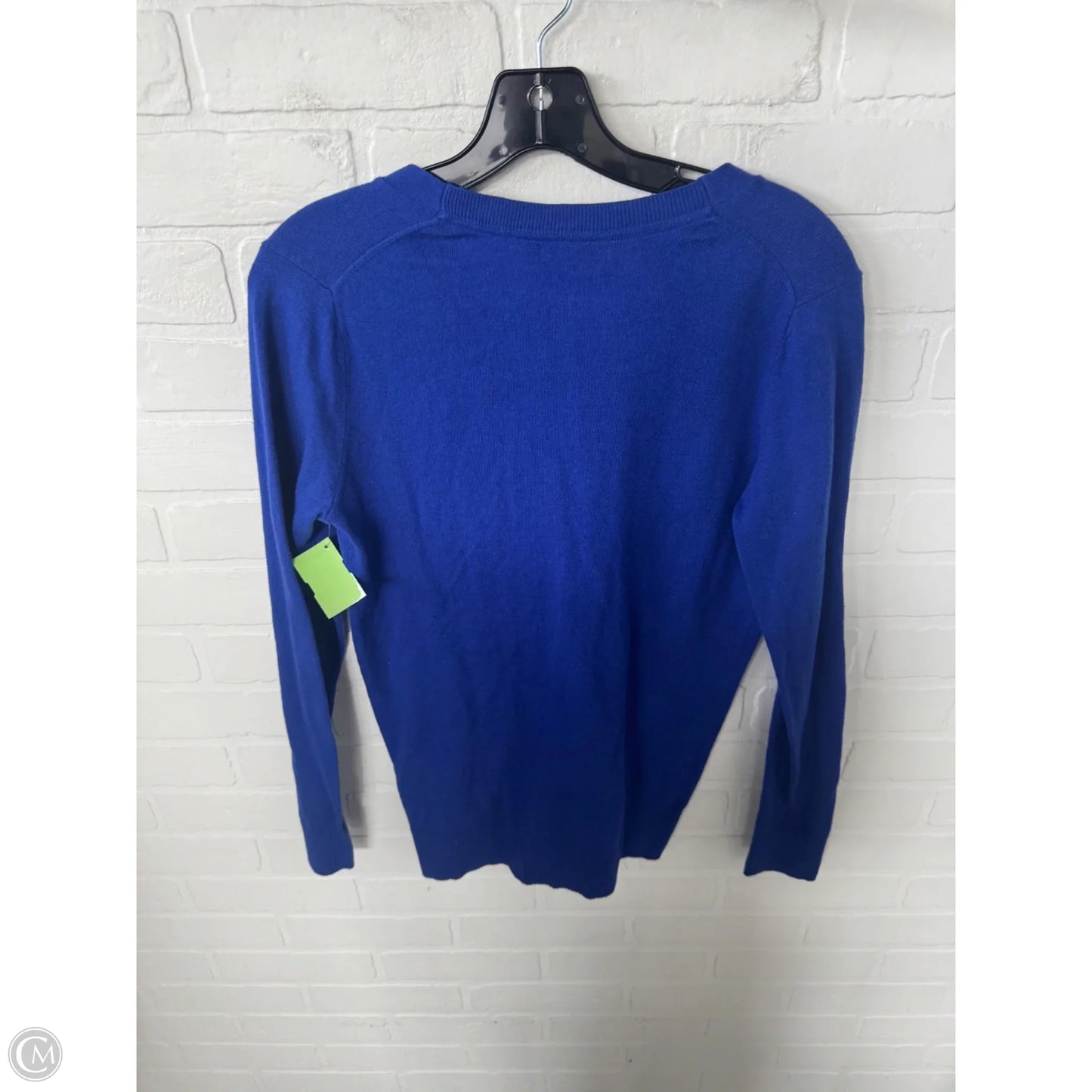 Sweater Cardigan By Gap In Blue, Size: S