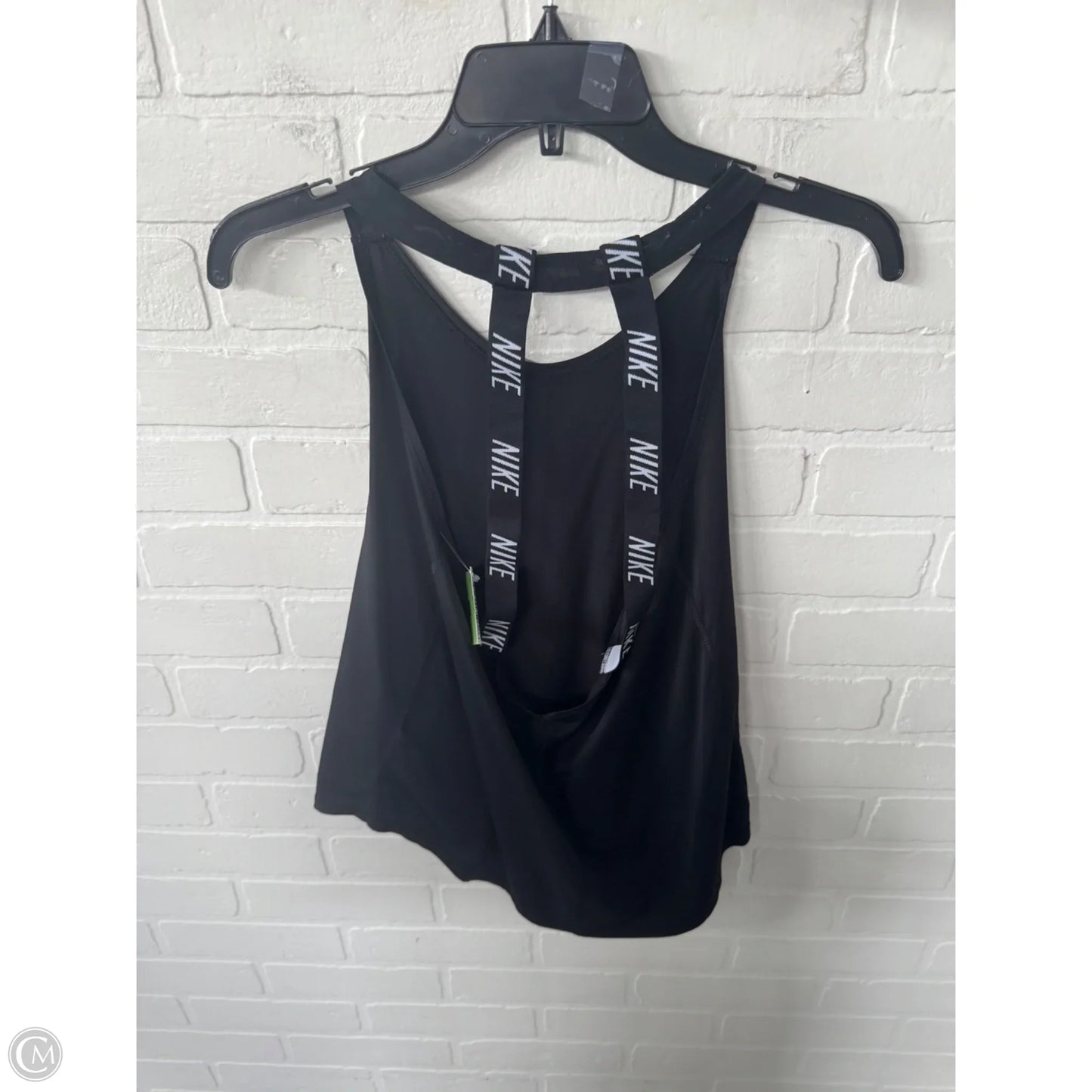 Athletic Tank Top By Nike In Black & White, Size: S