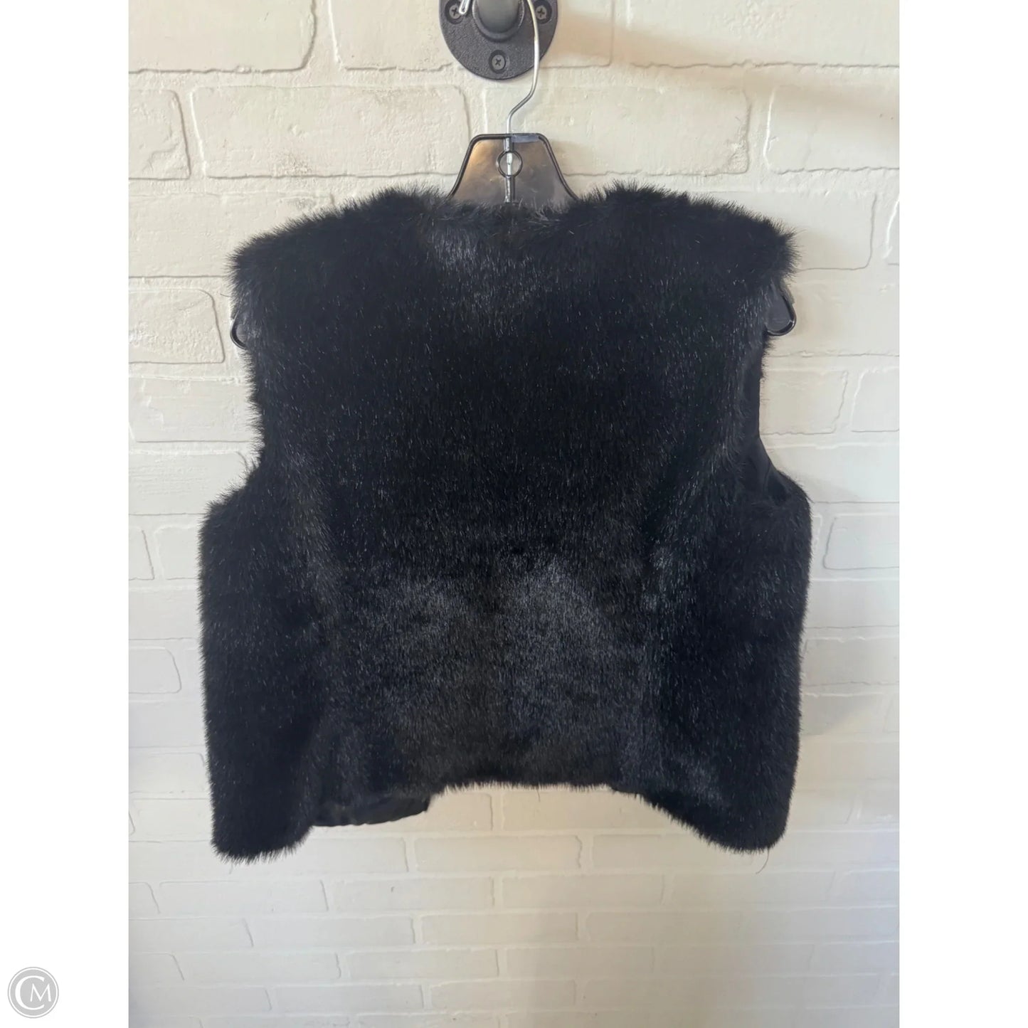 Vest Faux Fur & Sherpa By Limited In Black, Size: M