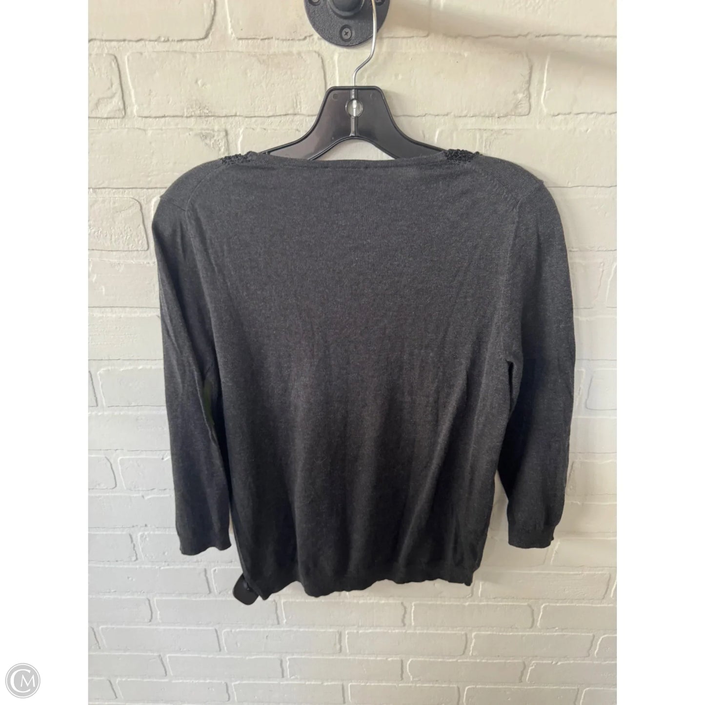 Sweater By Ann Taylor In Grey, Size: M