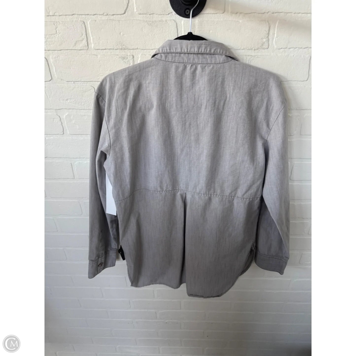 Top Long Sleeve By The North Face In Grey, Size: M