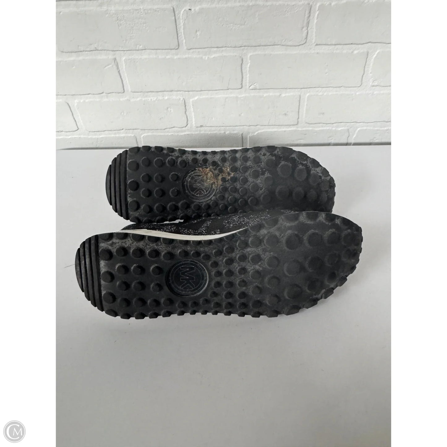 Shoes Sneakers By Michael By Michael Kors In Black & Silver, Size: 8