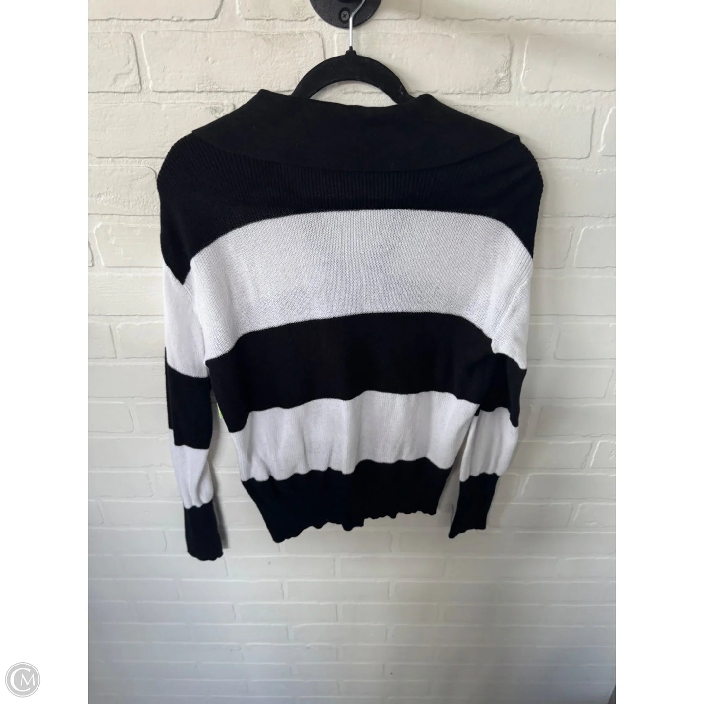 Sweater By Loft In Black & White, Size: S