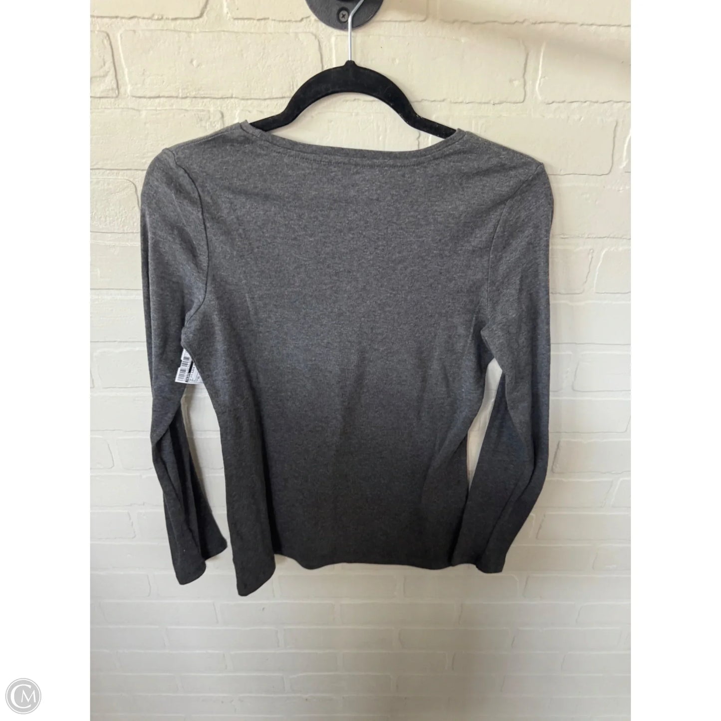 Top 3/4 Sleeve Basic By Talbots In Grey, Size: Xs