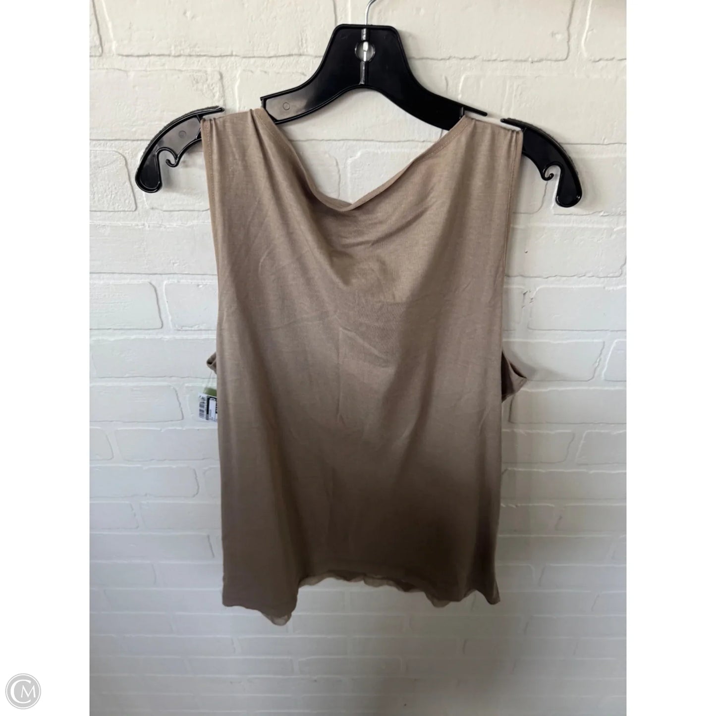 Top Sleeveless By Chicos In Brown, Size: L