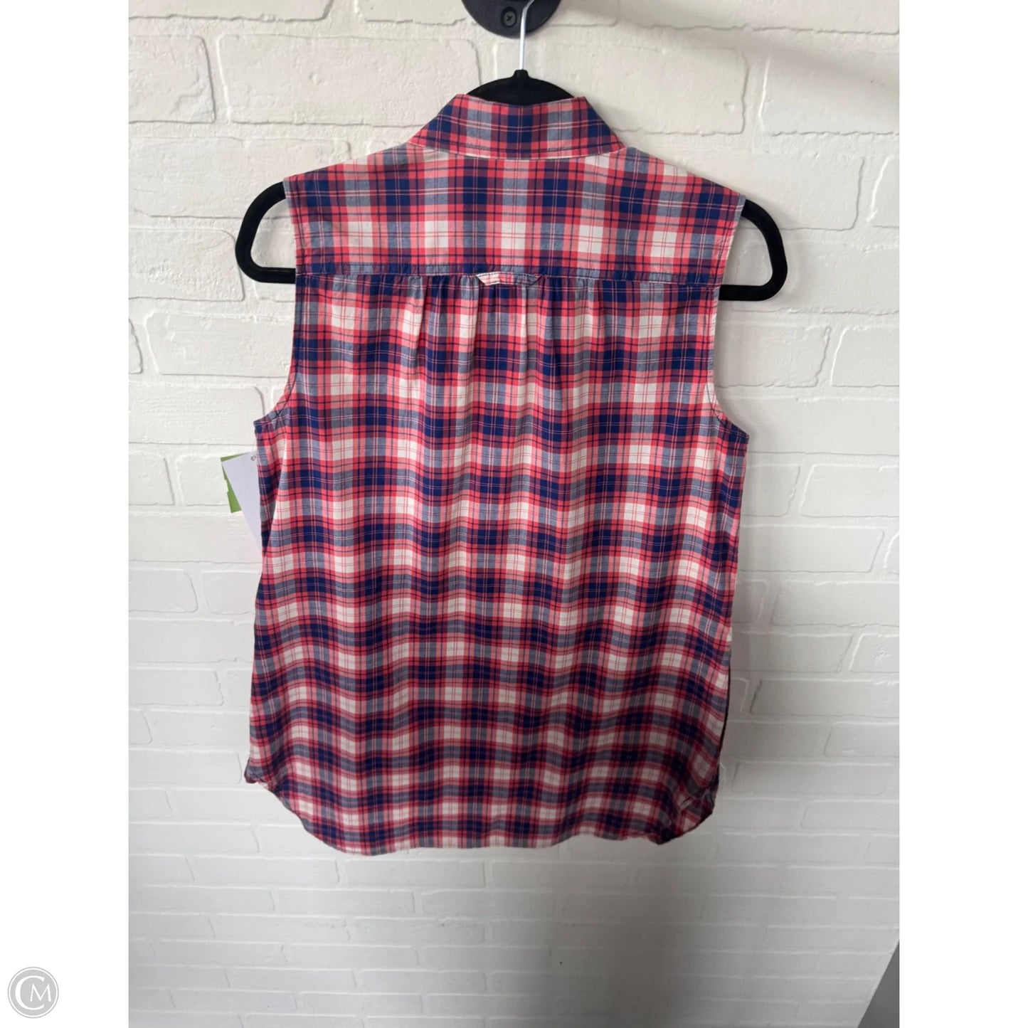 Tunic Sleeveless By Duluth Trading In Blue & Red & White, Size: M