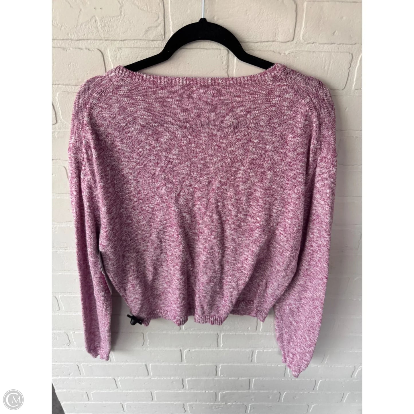 Sweater By J. Crew In Pink & White, Size: S