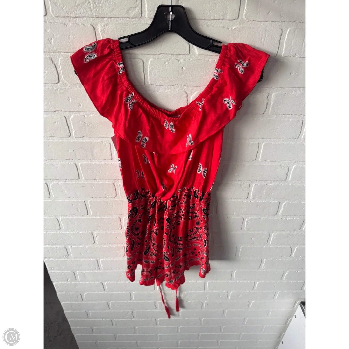 Romper By Venus In Red & White, Size: S