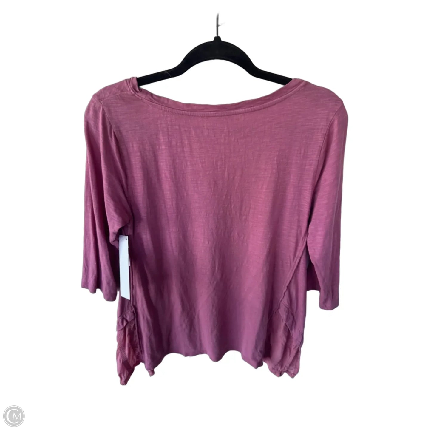 Top 3/4 Sleeve By Soft Surroundings In Pink, Size: Sp