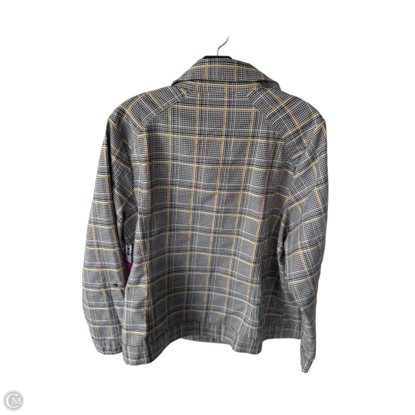 Jacket Denim By Cj Banks In Black & Gold, Size: Xl