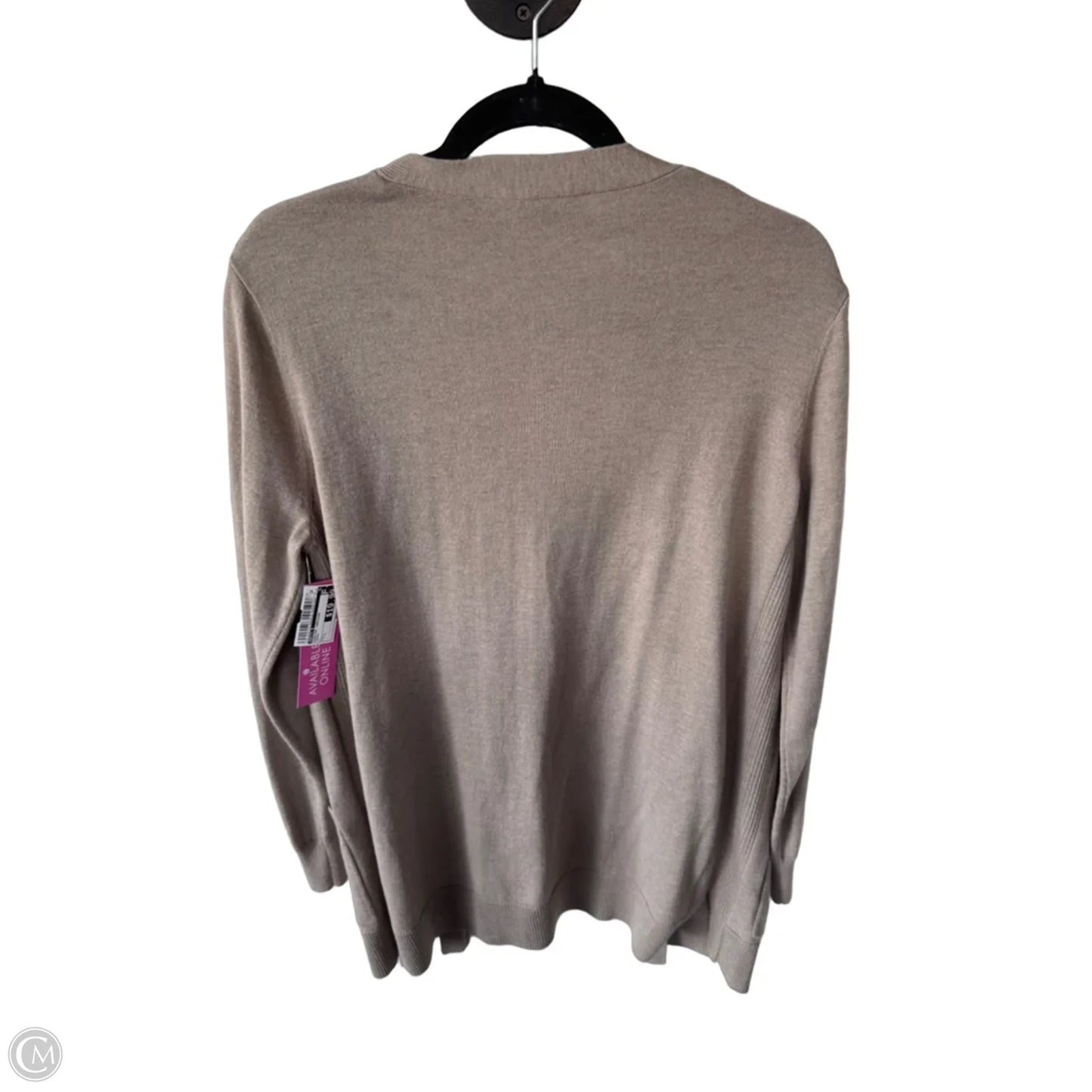 Sweater Cardigan By Matty M In Brown, Size: L