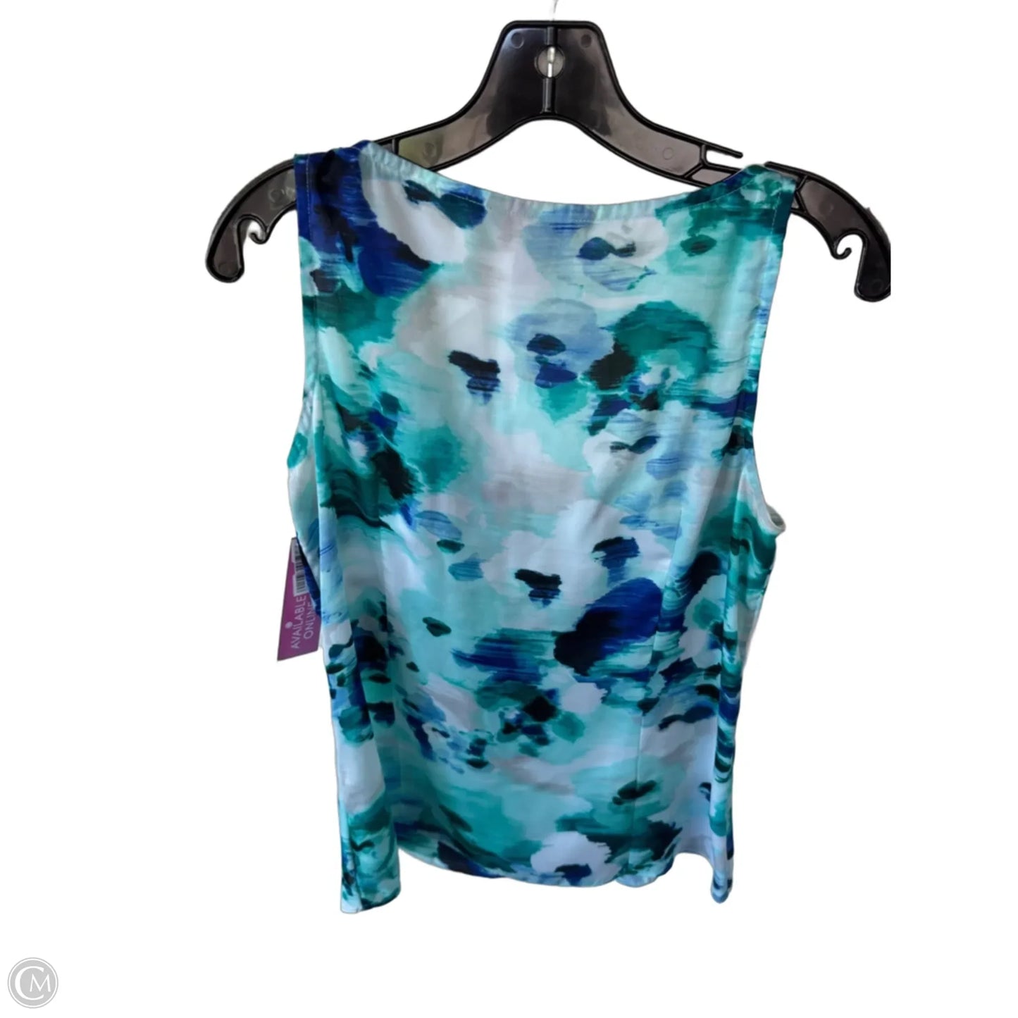 Blouse Sleeveless By White House Black Market In Blue & Green, Size: S