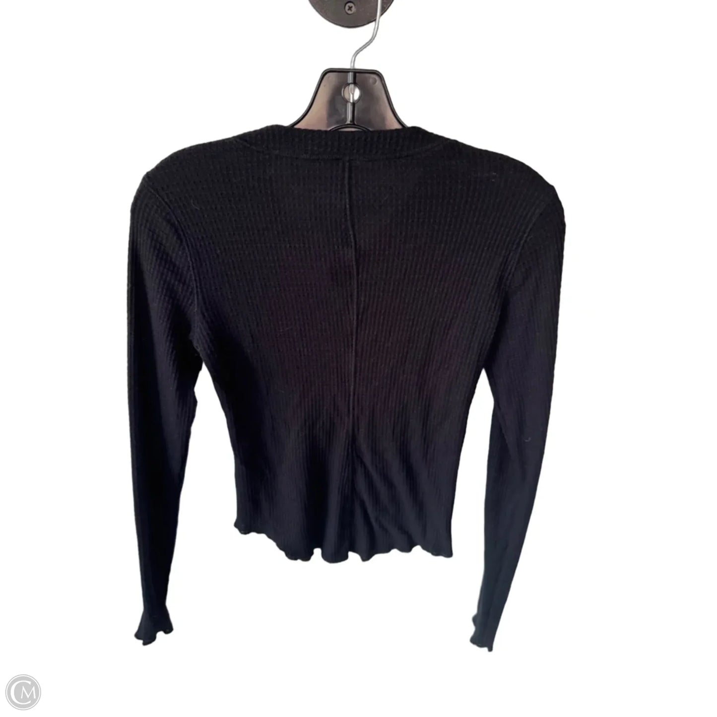 Top Long Sleeve By Free People In Black, Size: S