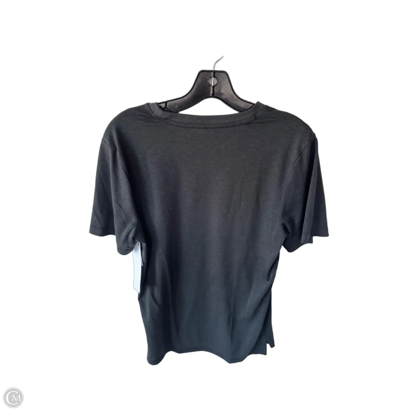 Athletic Top Short Sleeve By Nike In GREY, Size: S