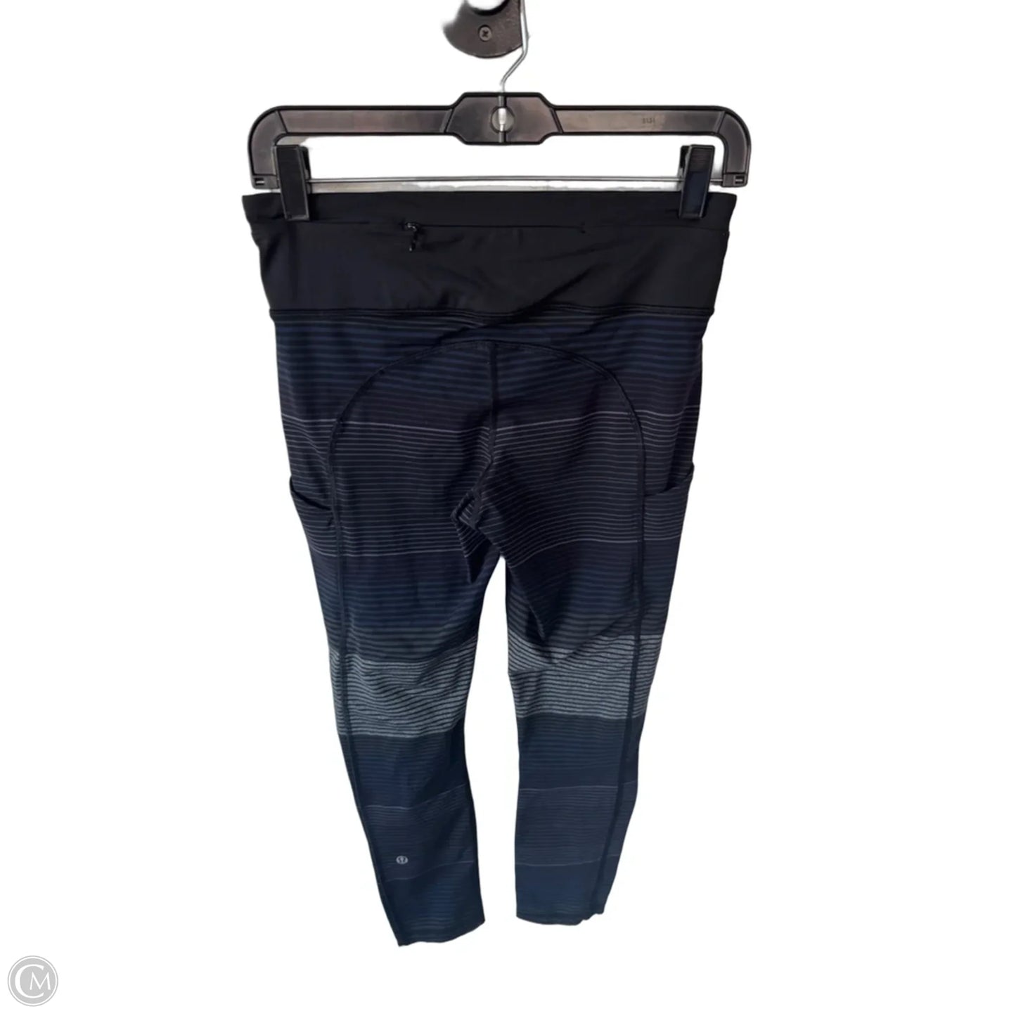 Athletic Leggings By Lululemon In Black & Grey, Size: 6