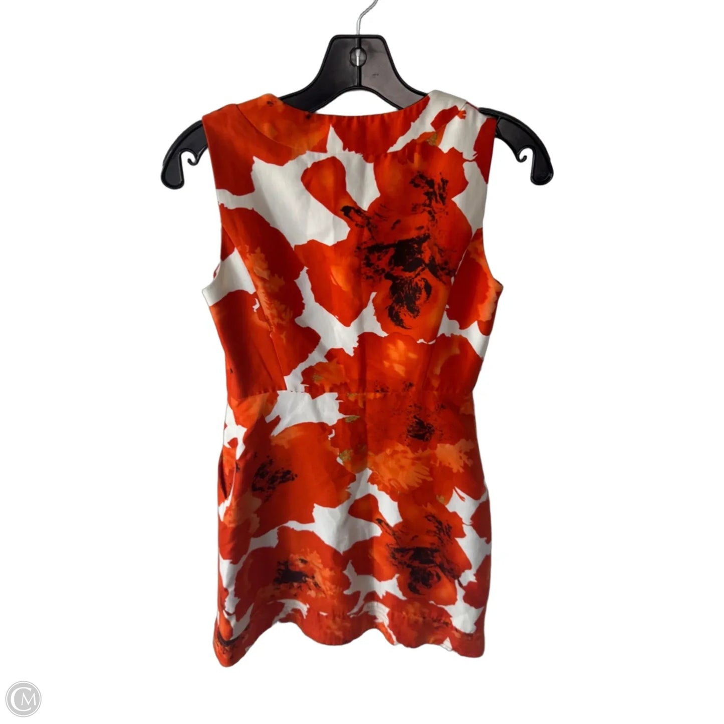 Dress Work By Etcetra In Orange & White, Size: Xs