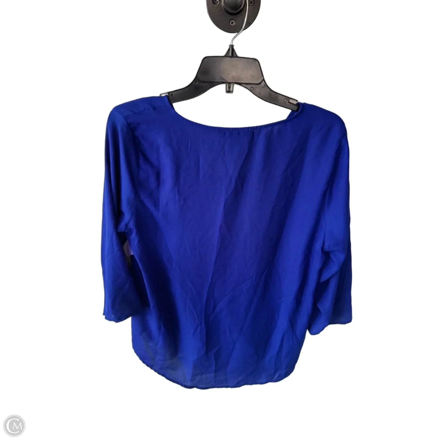 Blouse Long Sleeve By Gibson In Blue, Size: Xs