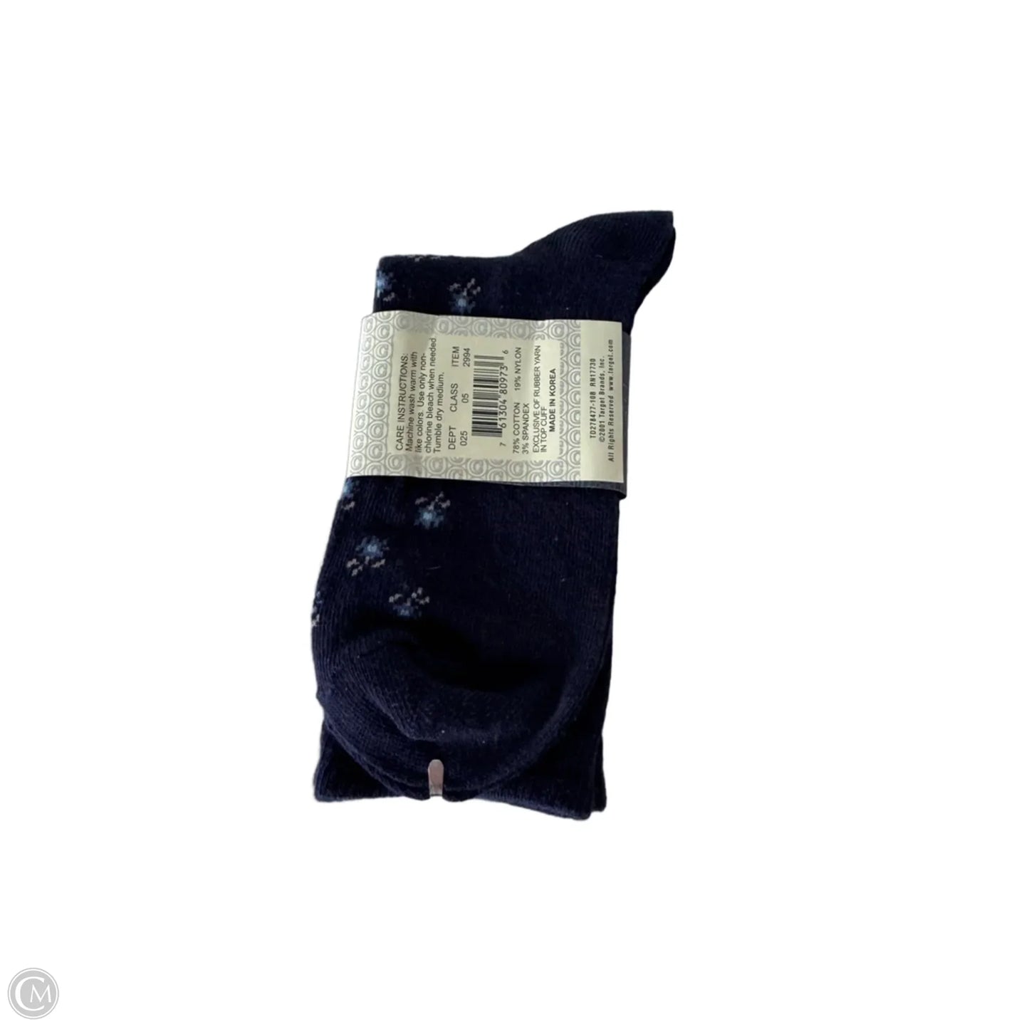 Socks By Cherokee In Blue, Size: Osfm