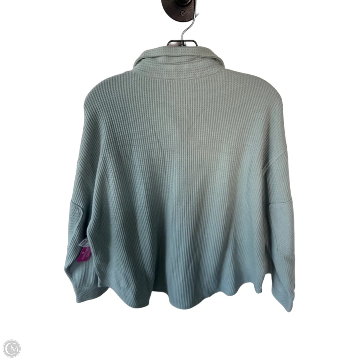 Jacket Shirt By Natural Reflections In Blue, Size: S