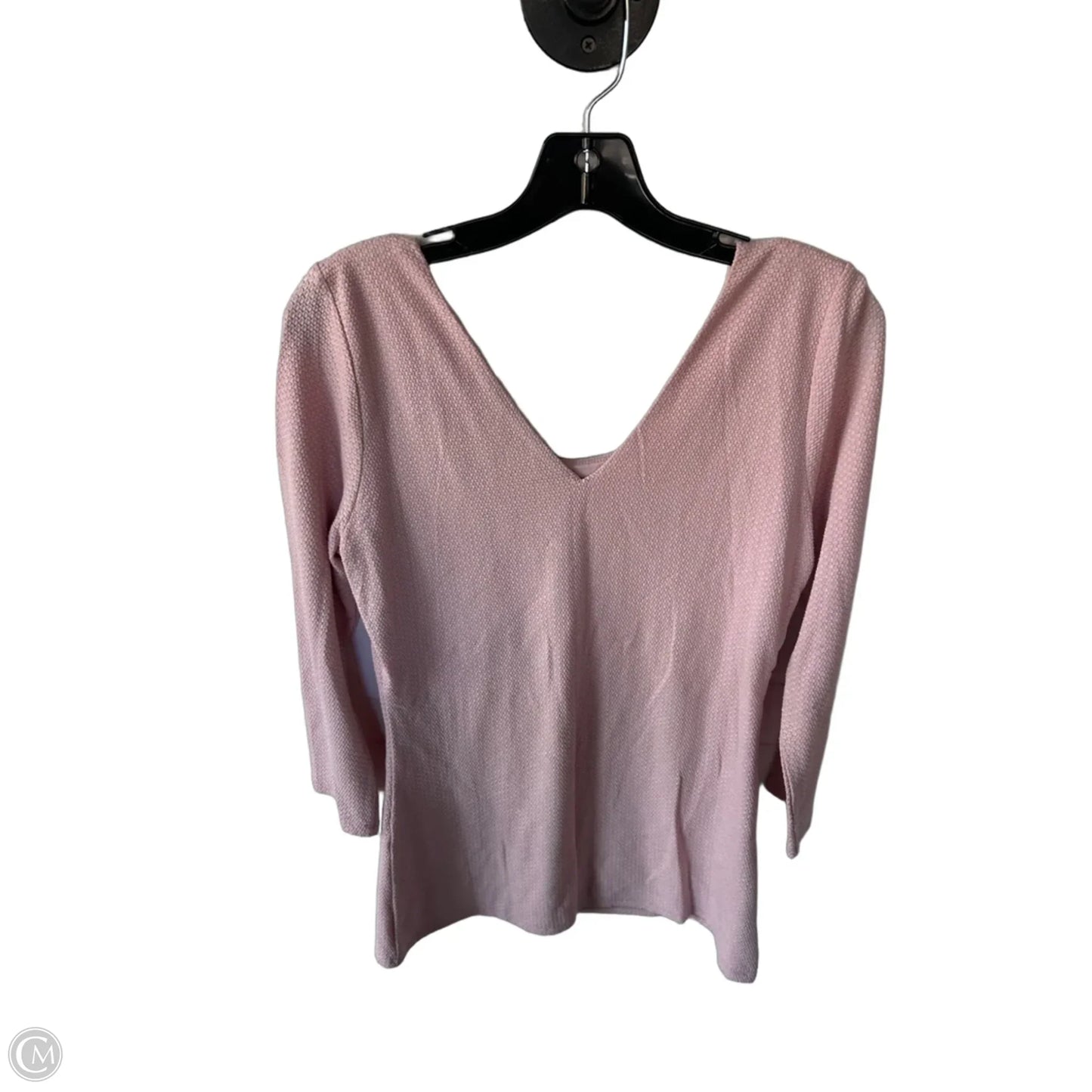 Top 3/4 Sleeve By White House Black Market In Pink, Size: S