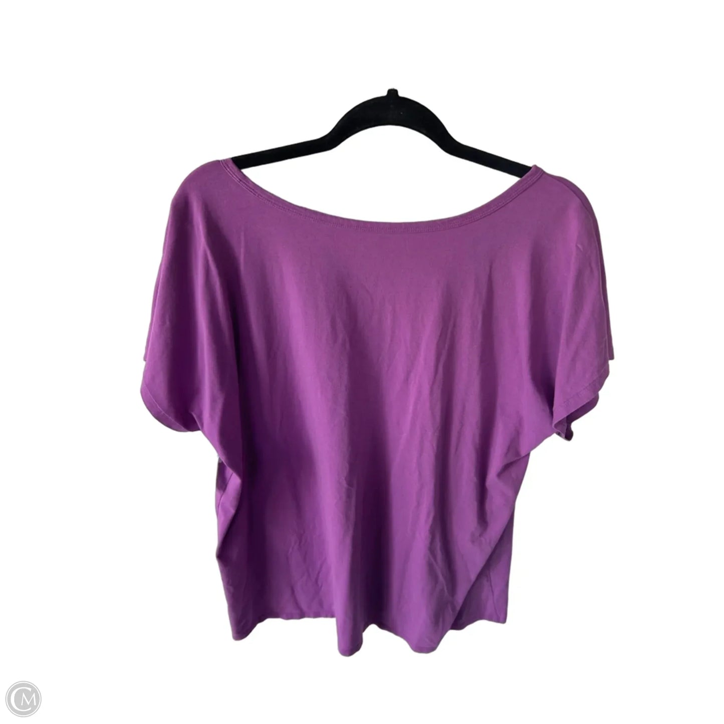 Top Short Sleeve Basic By J. Jill In Purple, Size: L