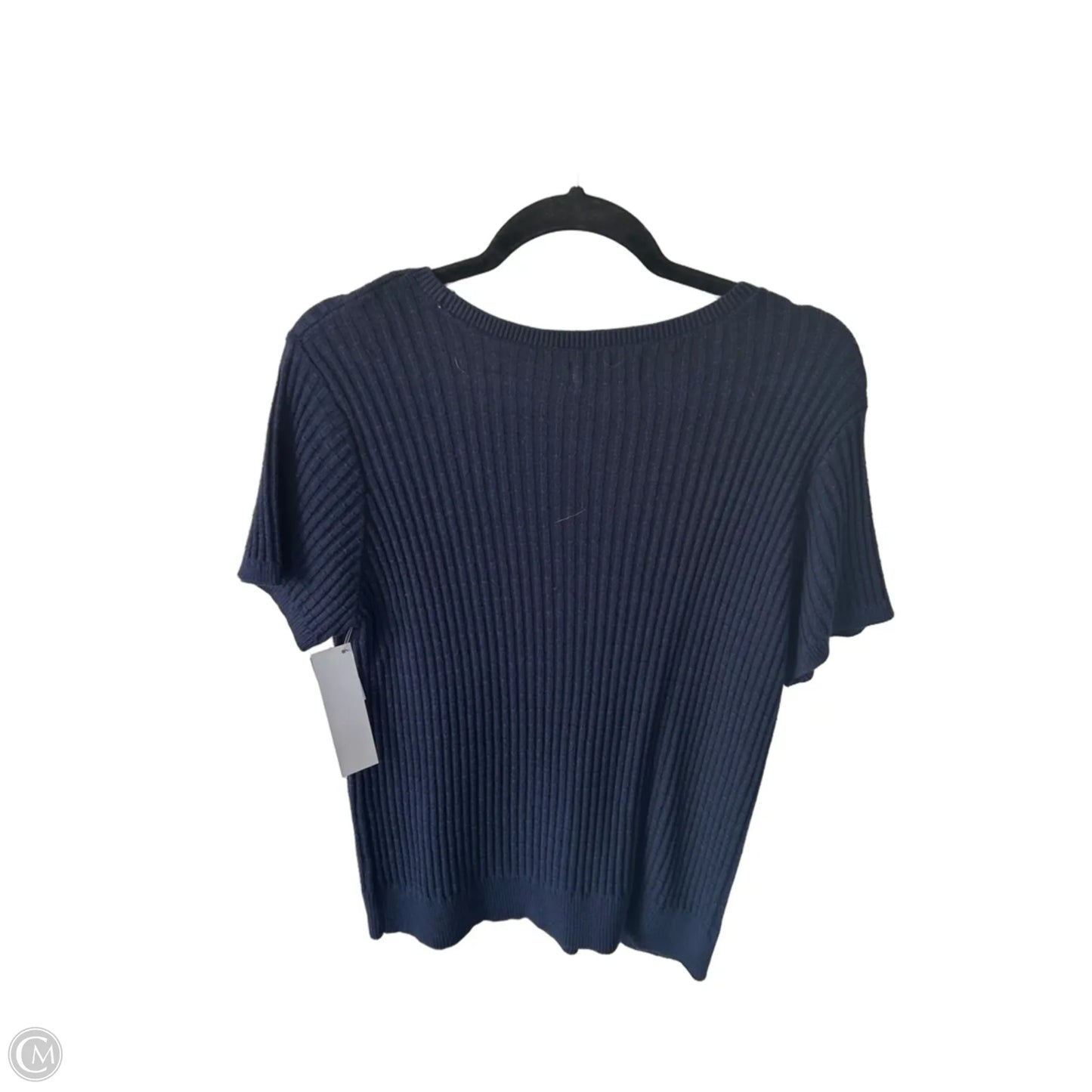 Sweater Short Sleeve By Croft And Barrow In Blue, Size: L