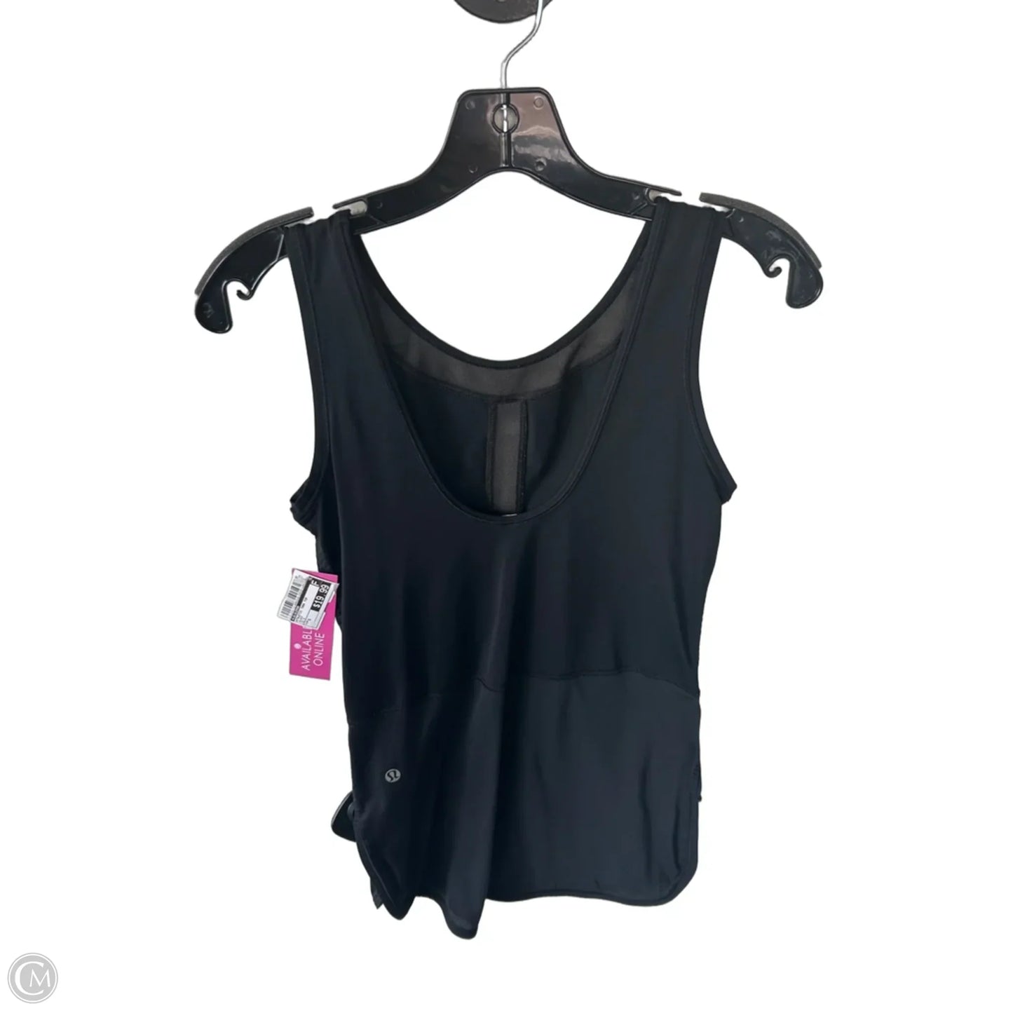 Athletic Tank Top By Lululemon In Black, Size: S