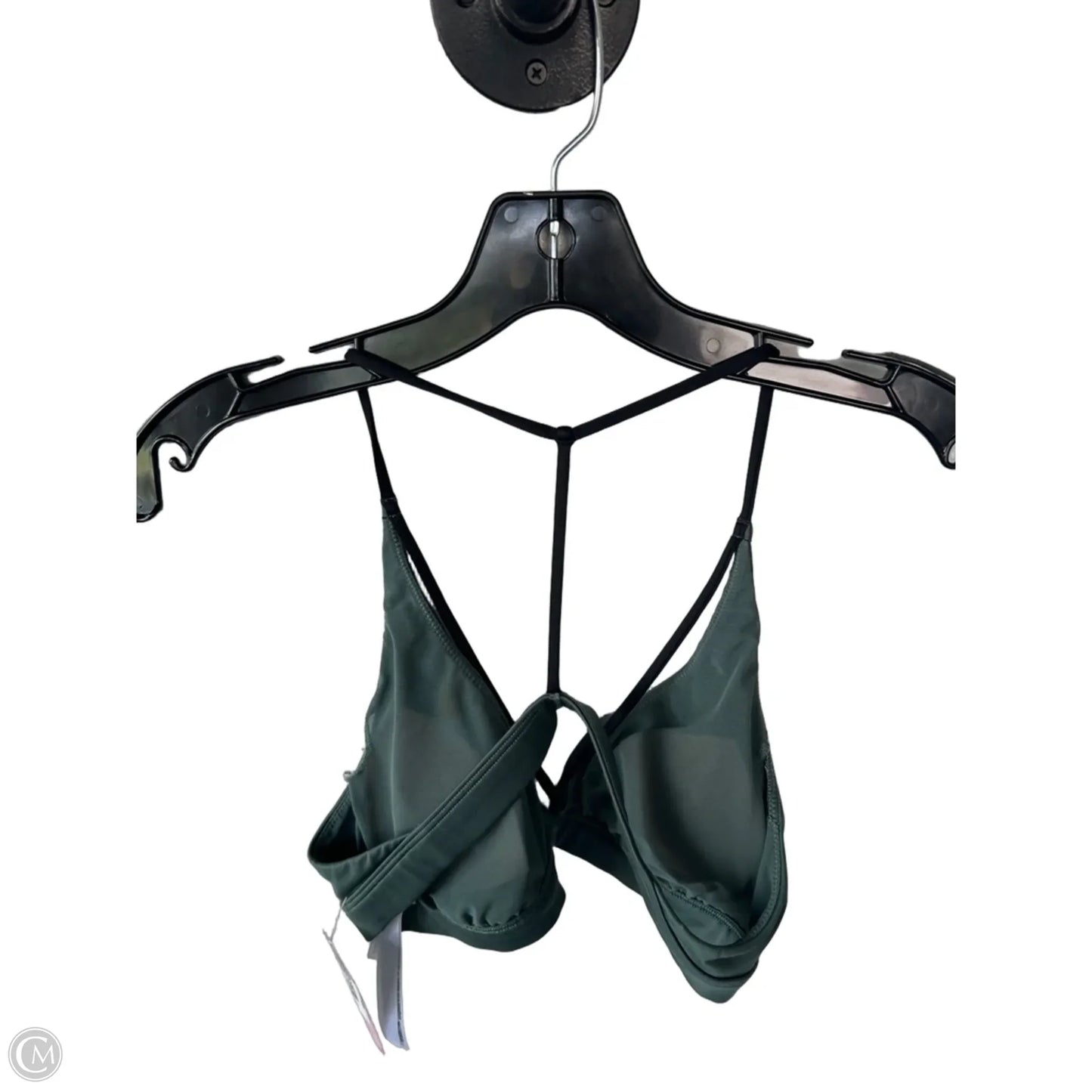 Athletic Bra By Victorias Secret In Black & Green, Size: L