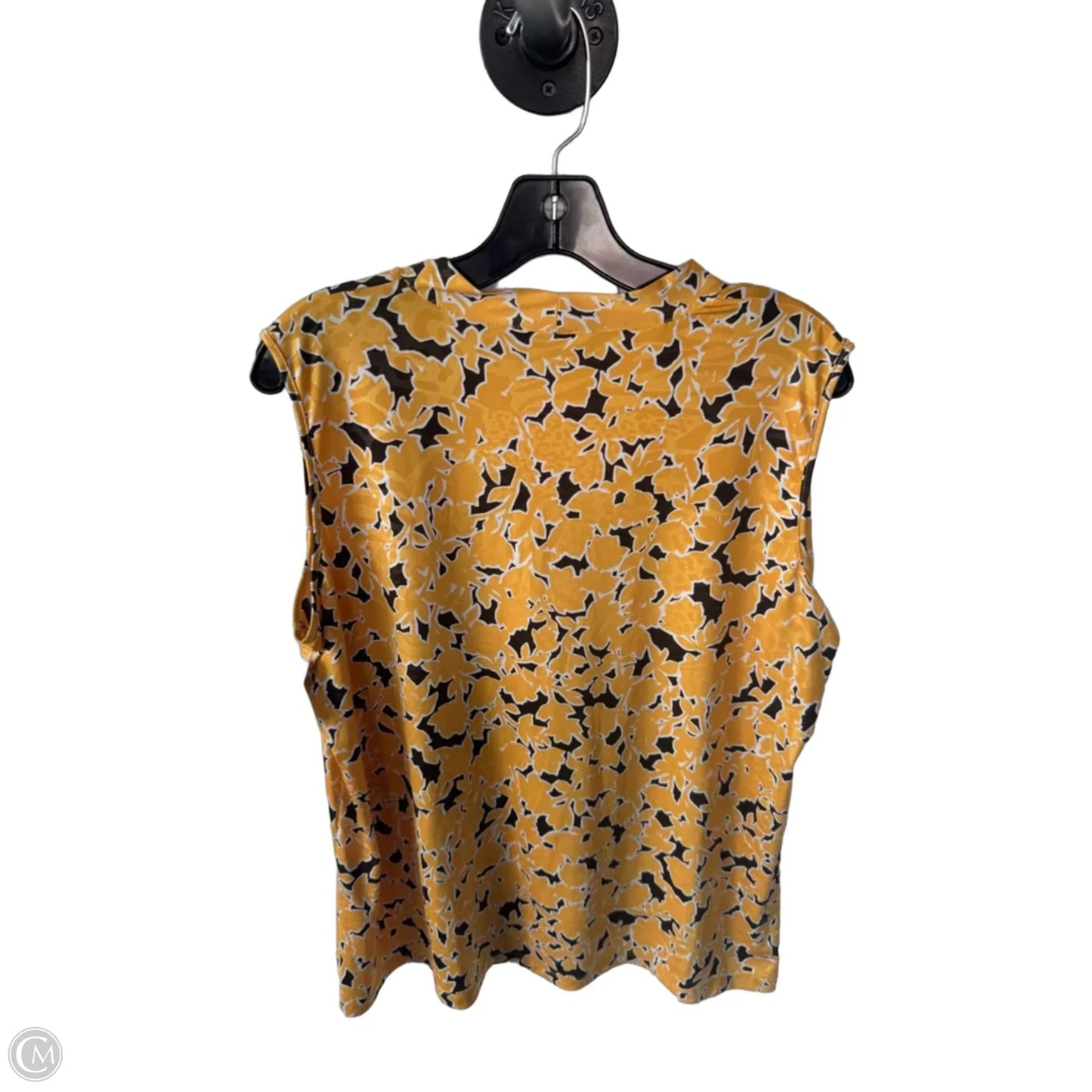 Blouse Sleeveless By Jones New York In Yellow, Size: 1x
