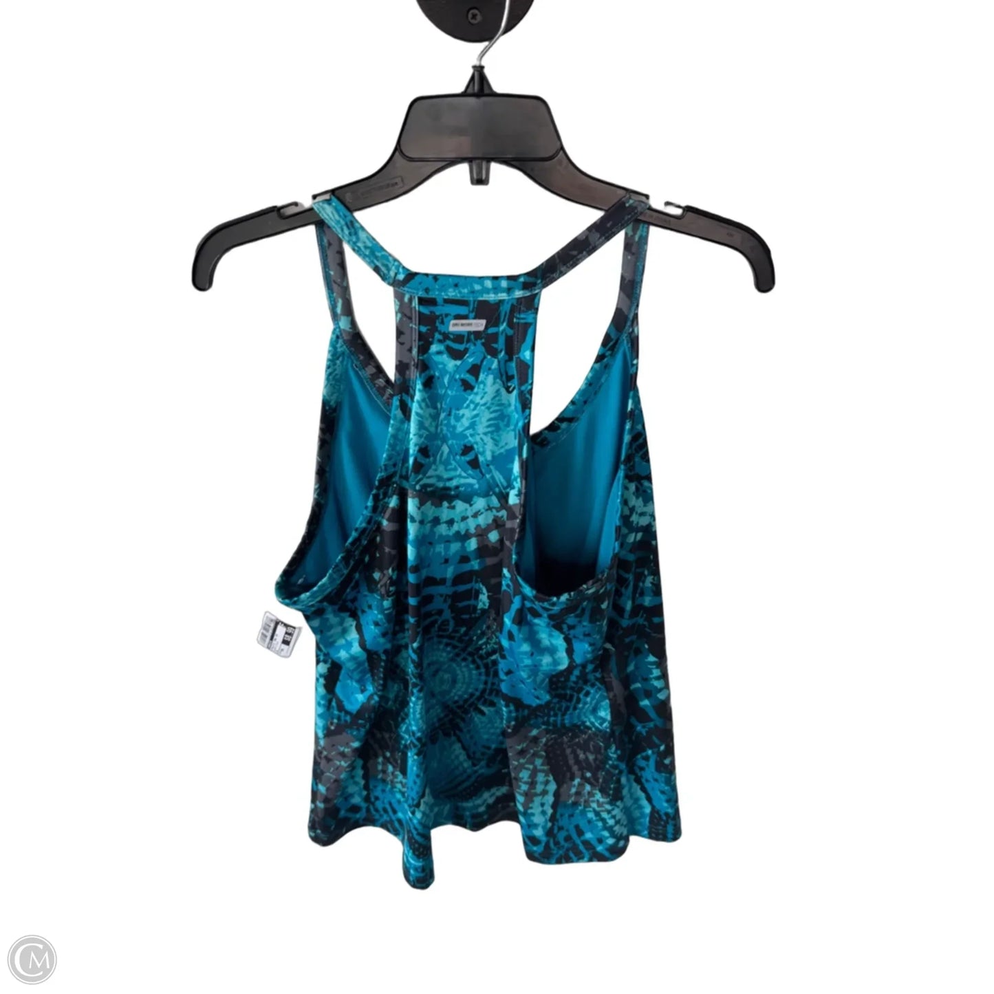 Athletic Tank Top By Danskin In Black & Blue, Size: Xxl