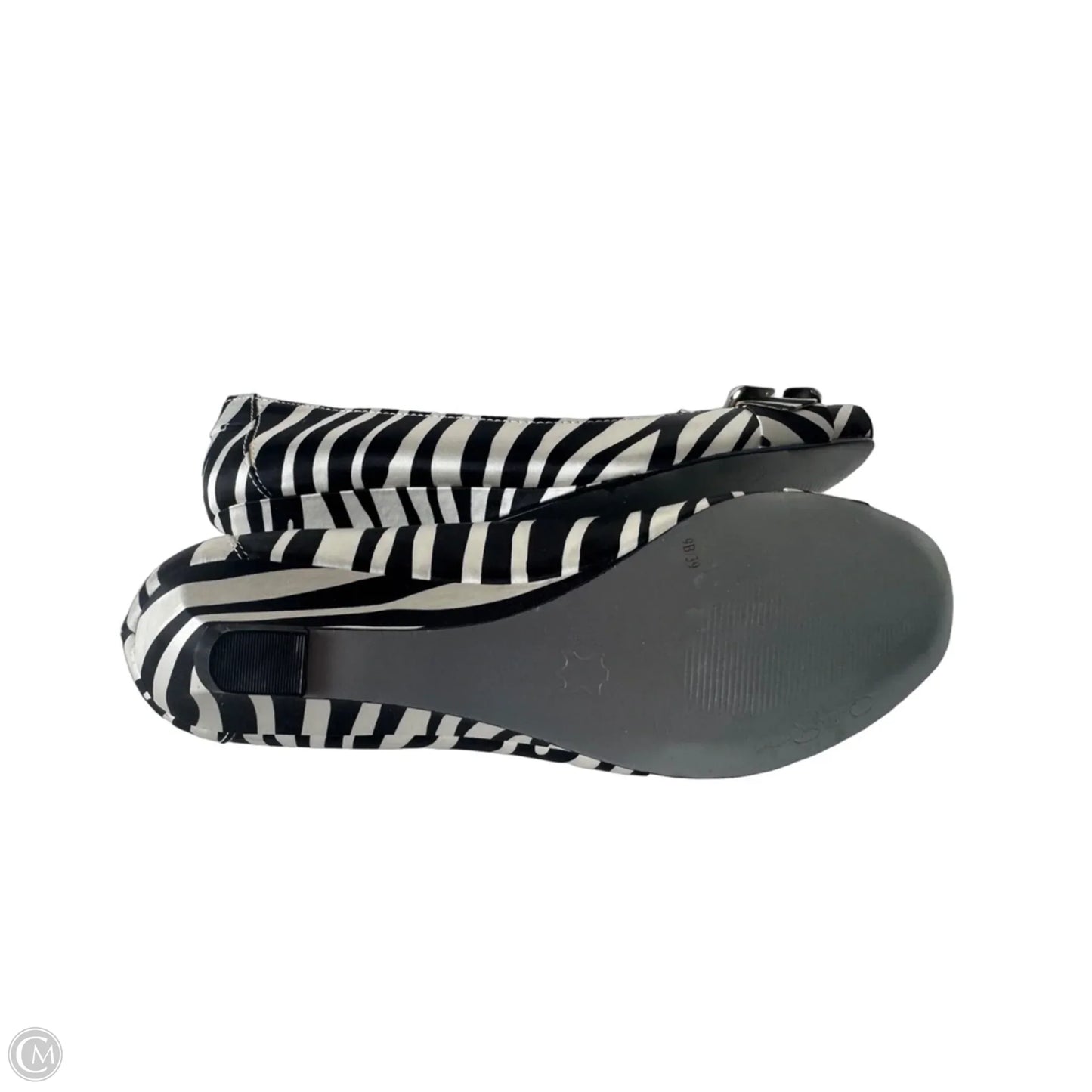 Shoes Heels Wedge By Jessica Simpson In Zebra Print, Size: 9