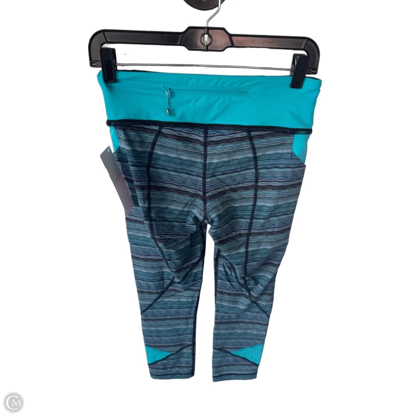 Athletic Leggings Capris By Lululemon In Blue, Size: 4