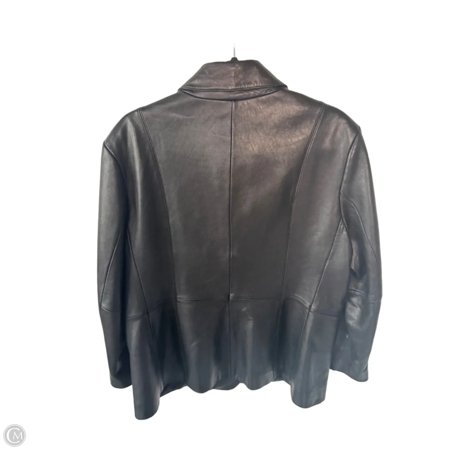 Jacket Leather By Preston And New York In Black, Size: 1x