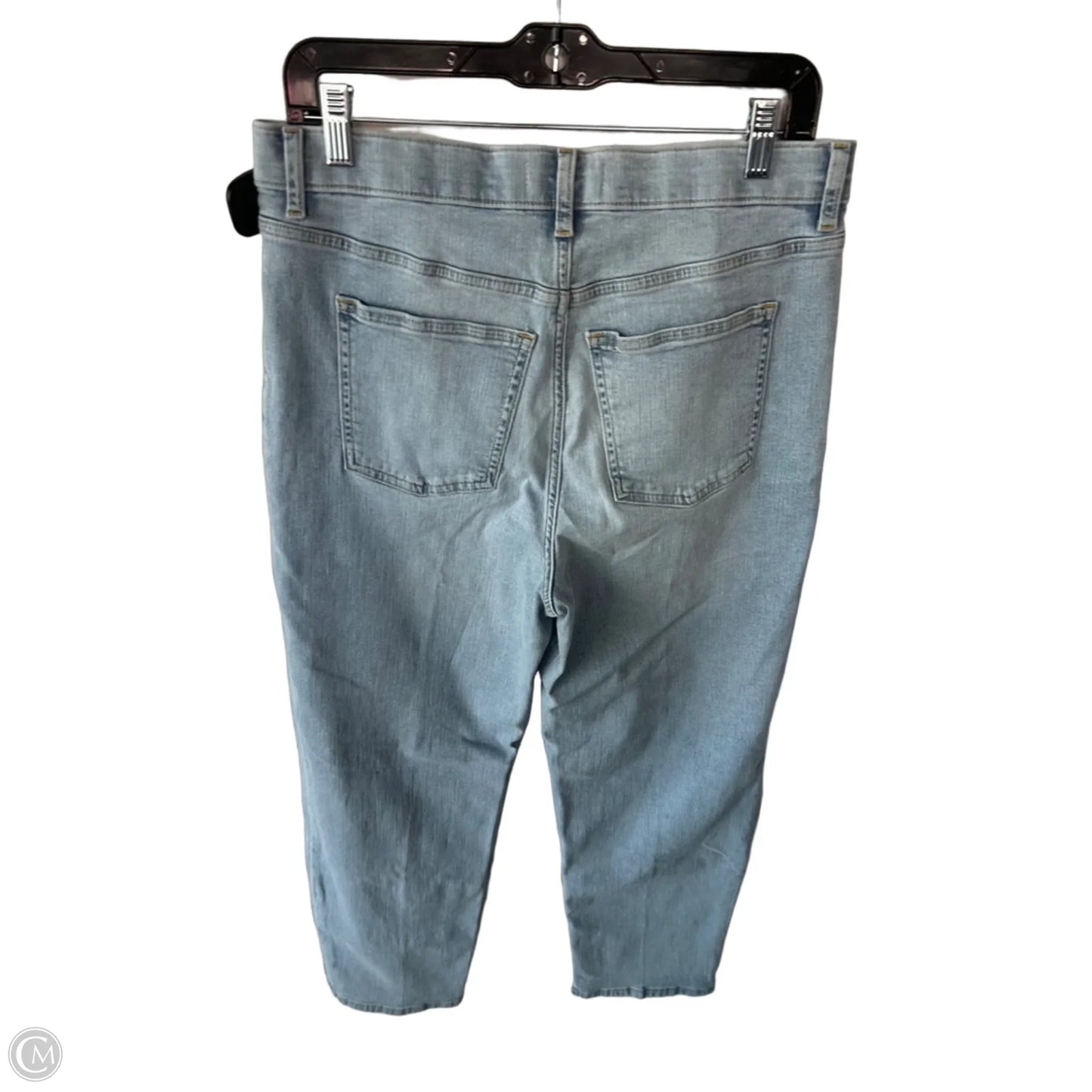Jeans Straight By Spanx In Blue Denim, Size: 14