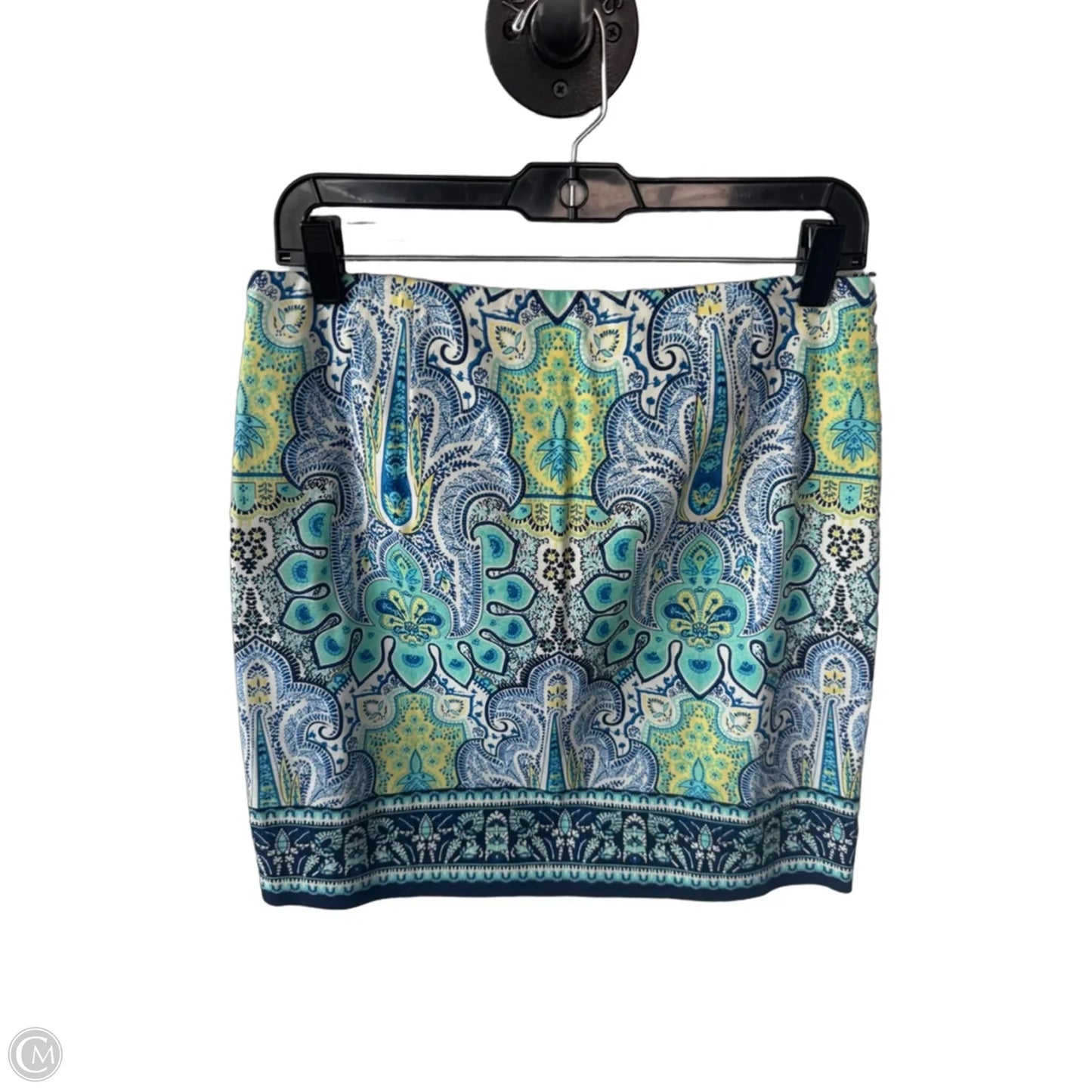Skirt Mini & Short By Talbots In Blue & Yellow, Size: 4