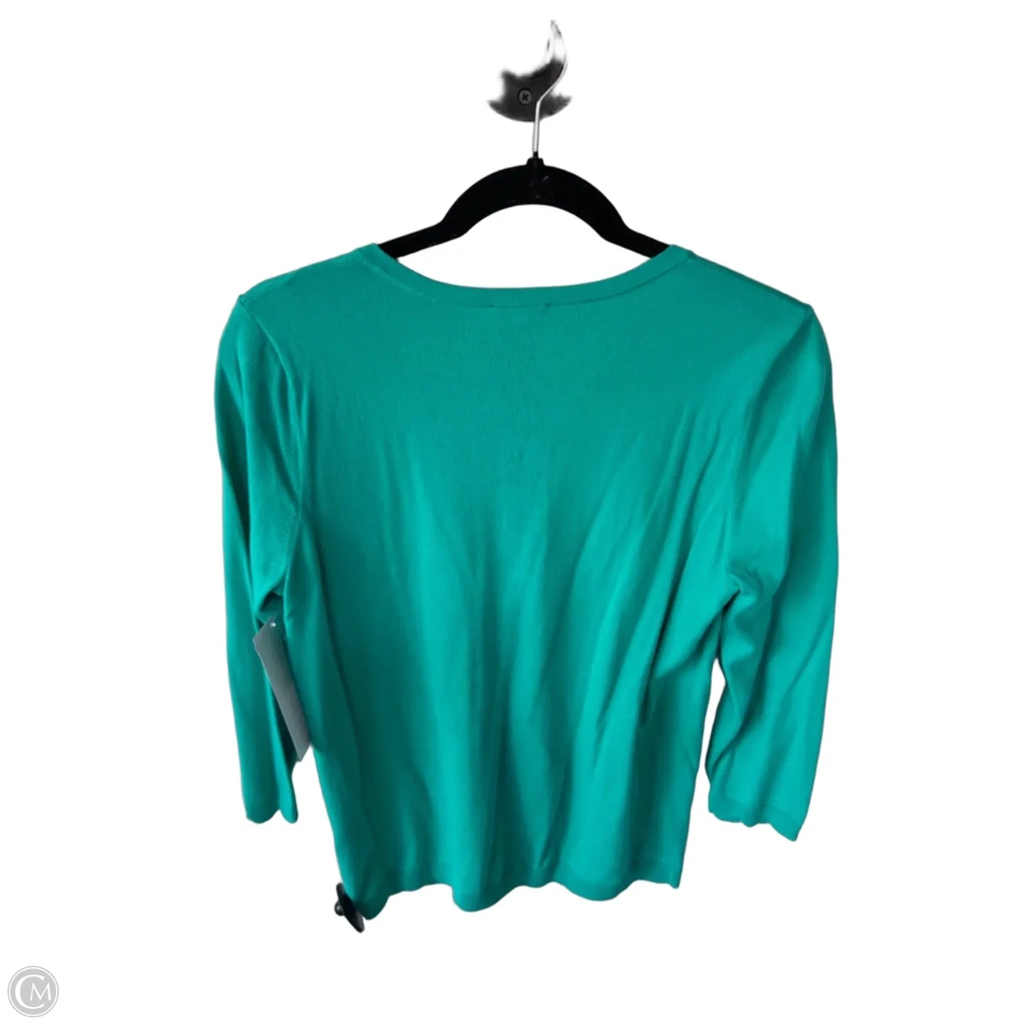 Sweater Cardigan By Talbots In Teal, Size: S